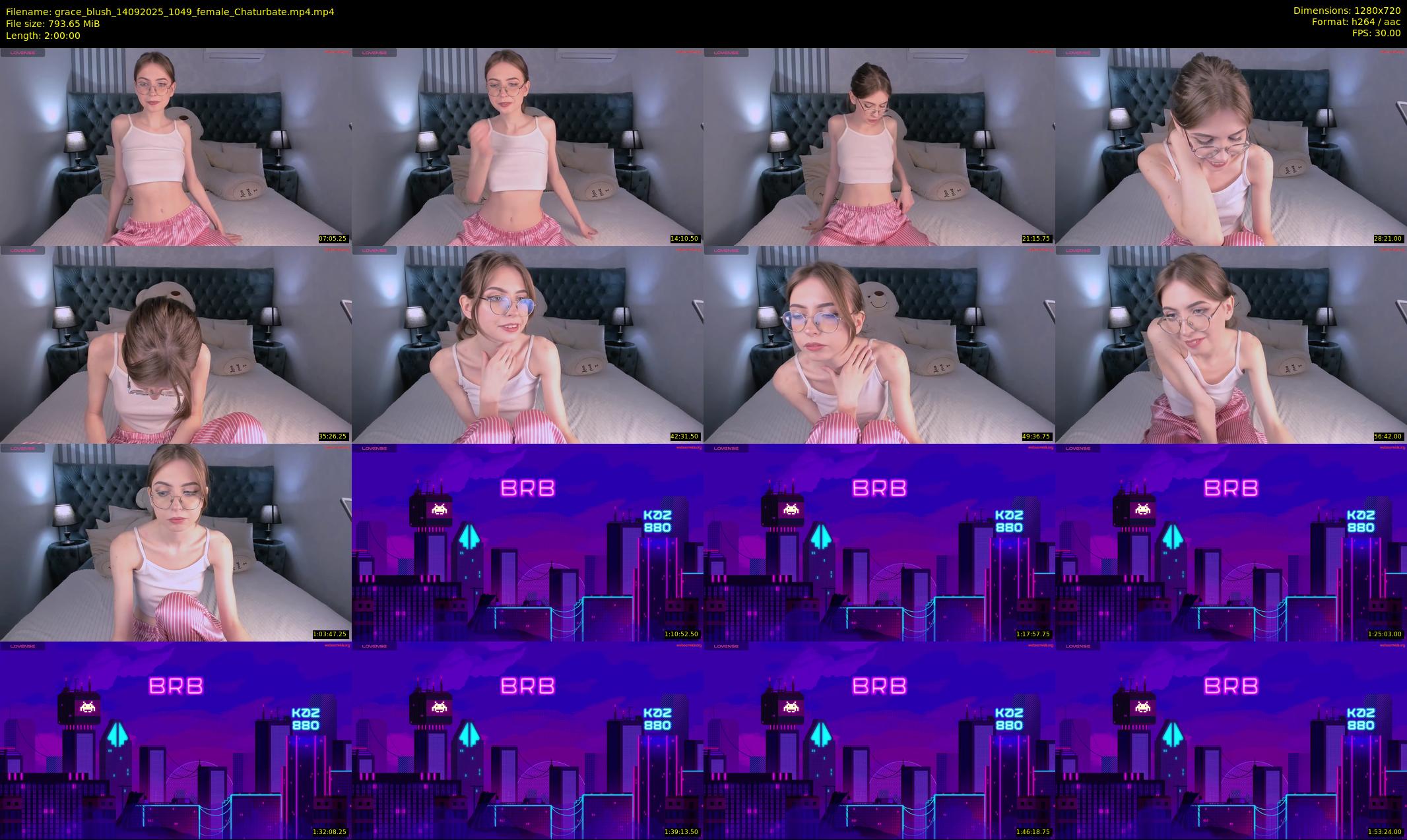 grace_blush — 120 minute Chaturbate female cam show recording, 720p, Sep 14, 2025