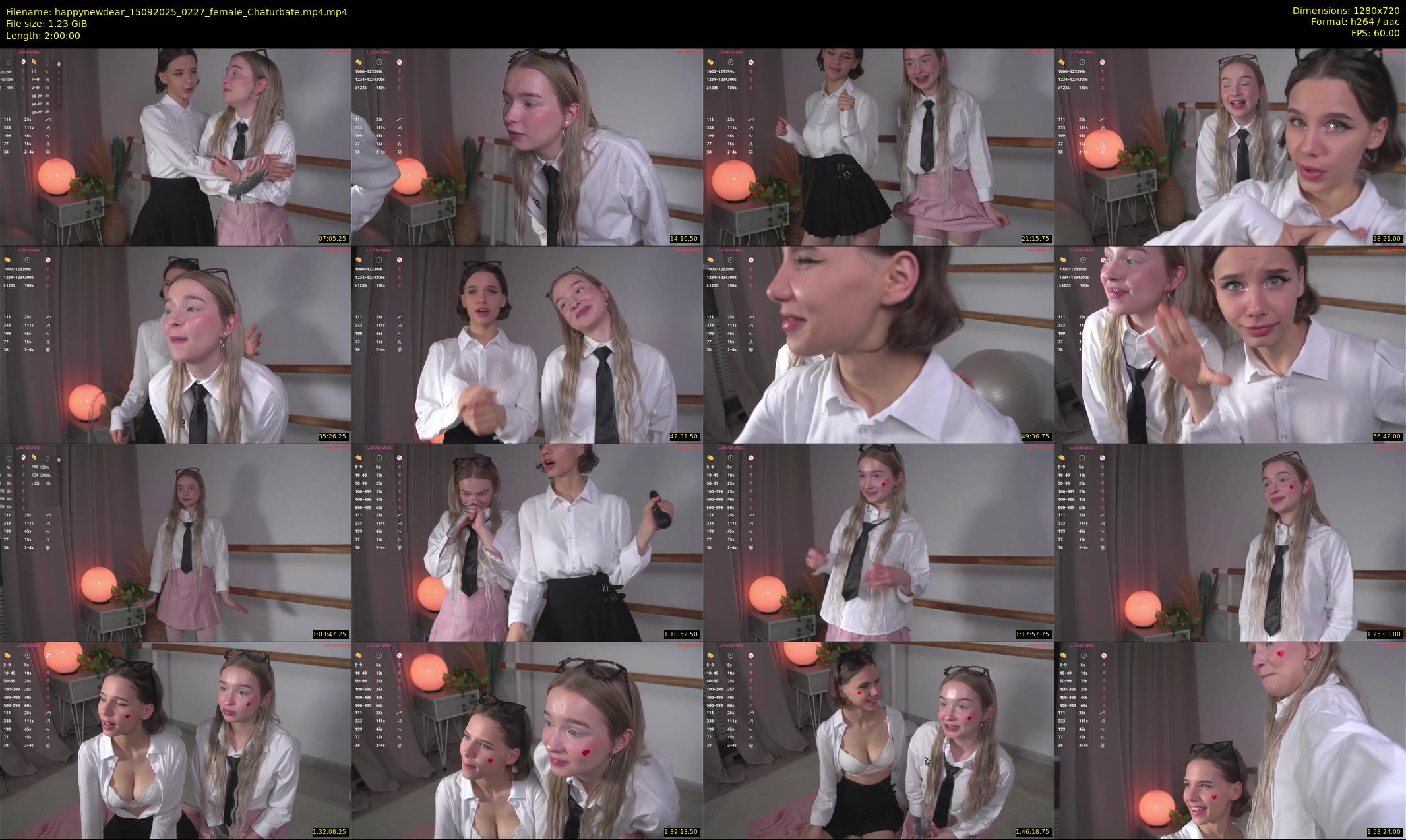 happynewdear — 120 minute Chaturbate female cam show recording, 720p, Sep 15, 2025