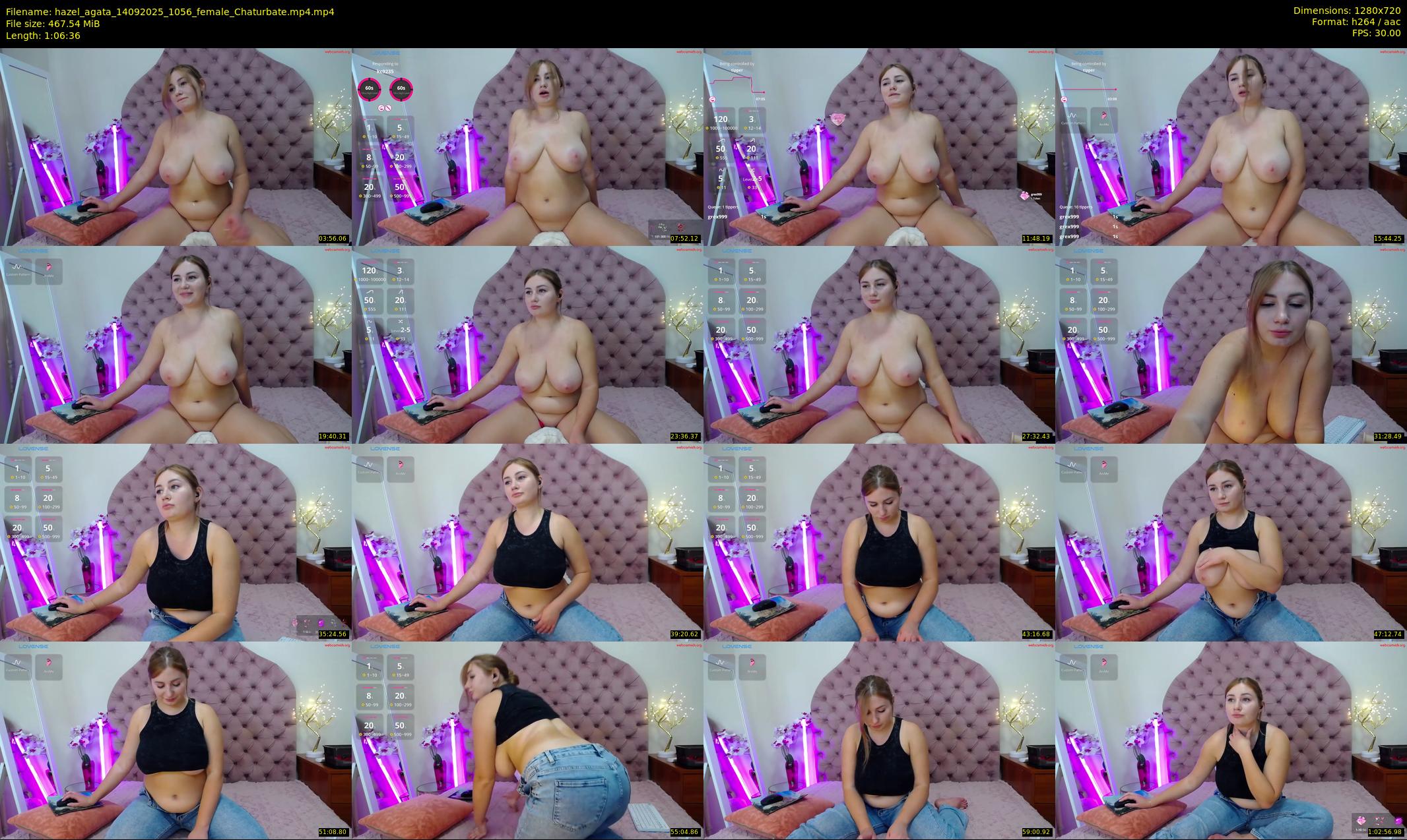 hazel_agata — 67 minute Chaturbate female cam show recording, 720p, Sep 14, 2025