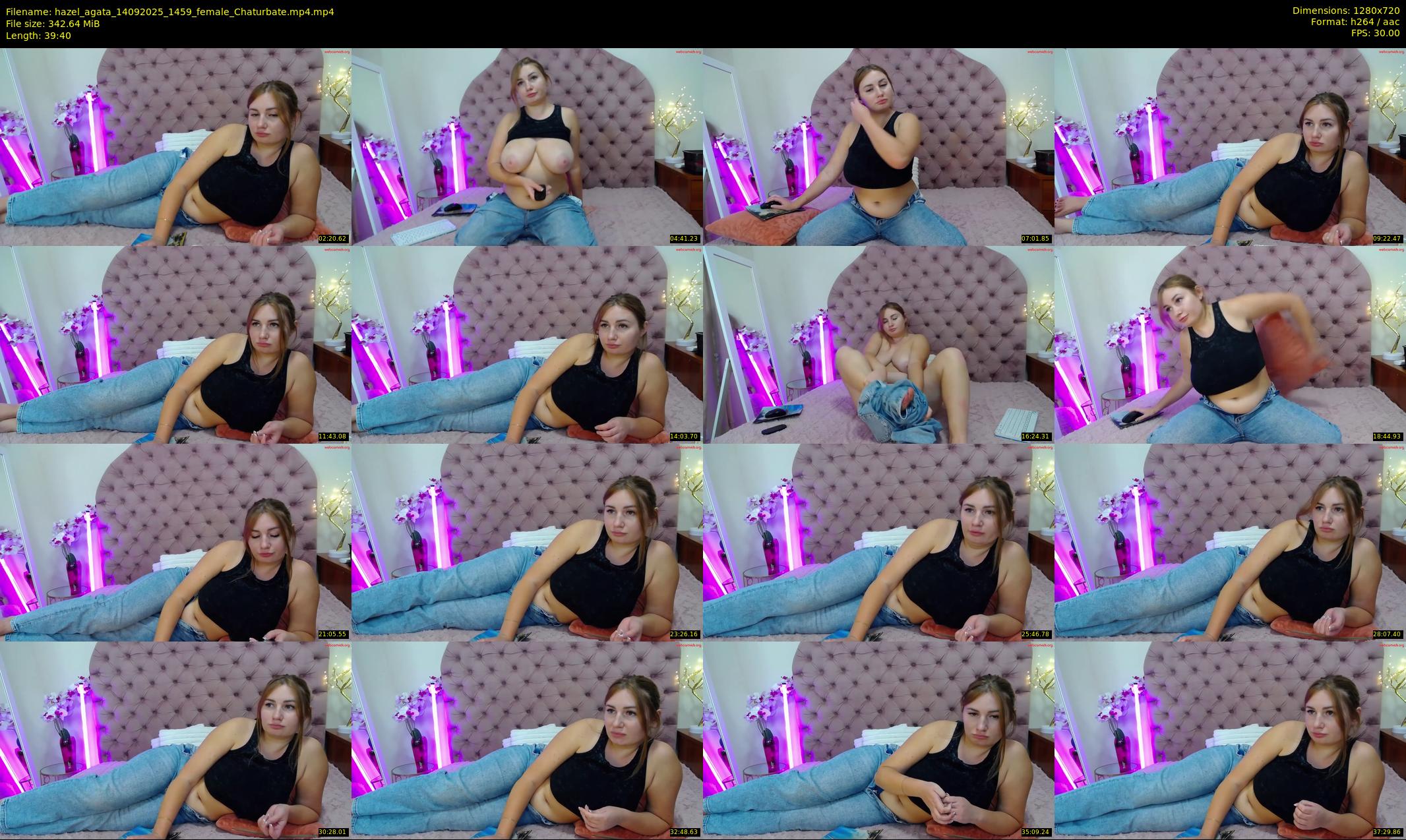 hazel_agata — 40 minute Chaturbate female cam show recording, 720p, Sep 14, 2025