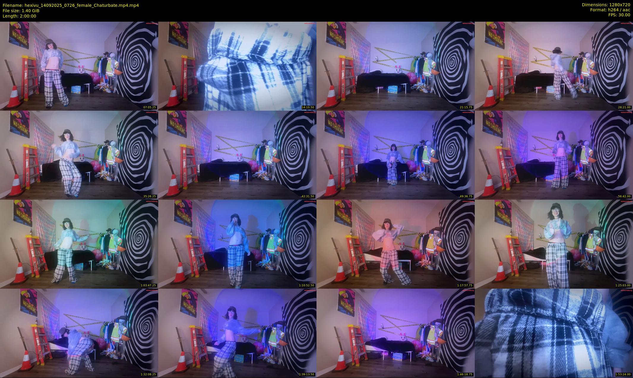 hexivu — 120 minute Chaturbate female cam show recording, 720p, Sep 14, 2025