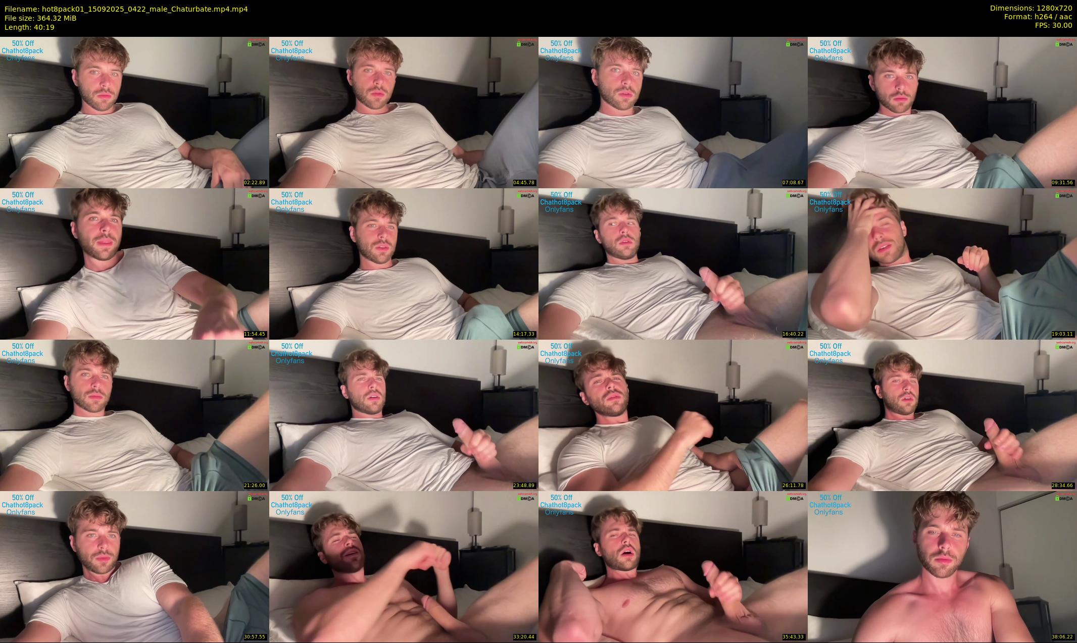 hot8pack01 — 41 minute Chaturbate male cam show recording, 720p, Sep 15, 2025