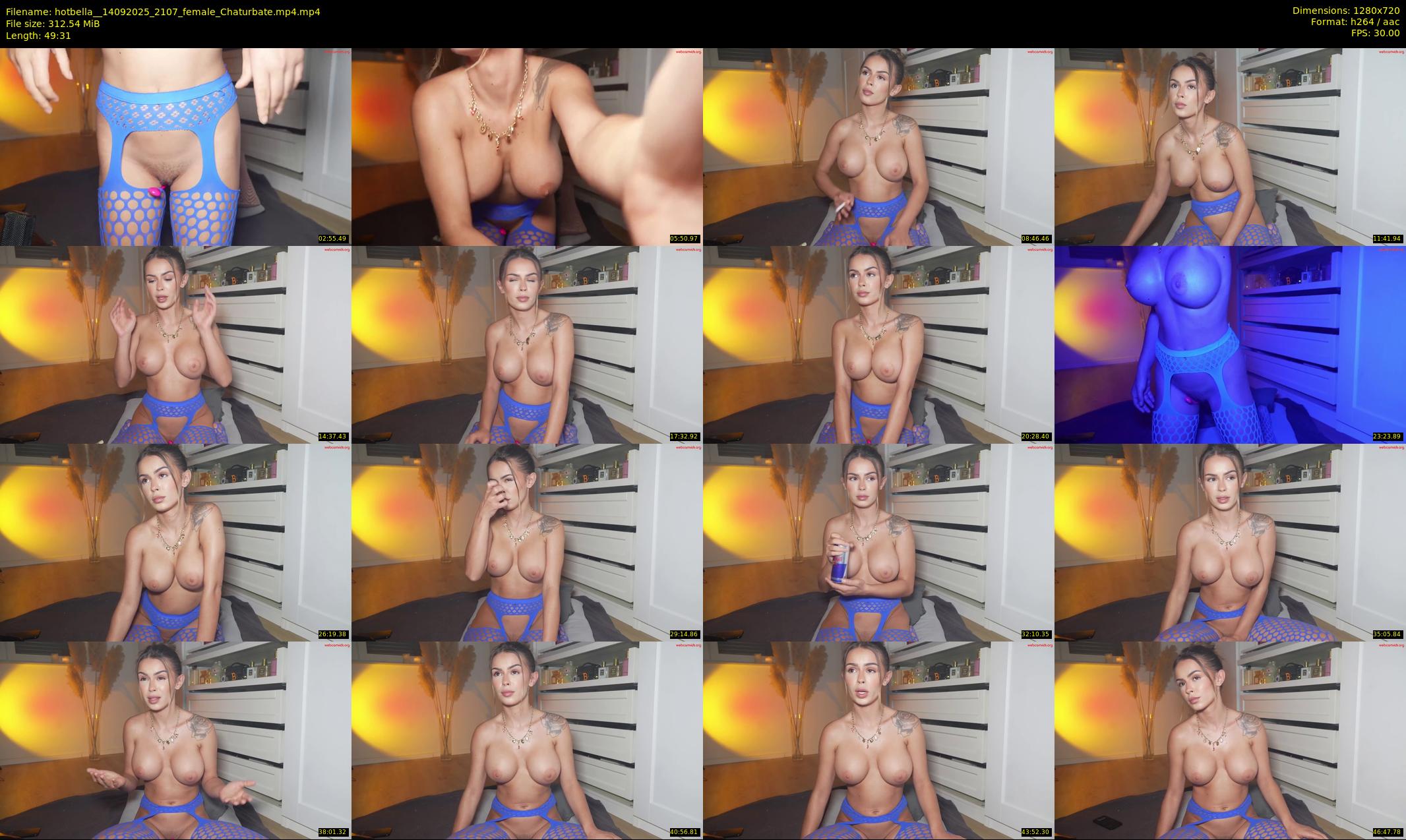 hotbella_ — 50 minute Chaturbate female cam show recording, 720p, Sep 14, 2025