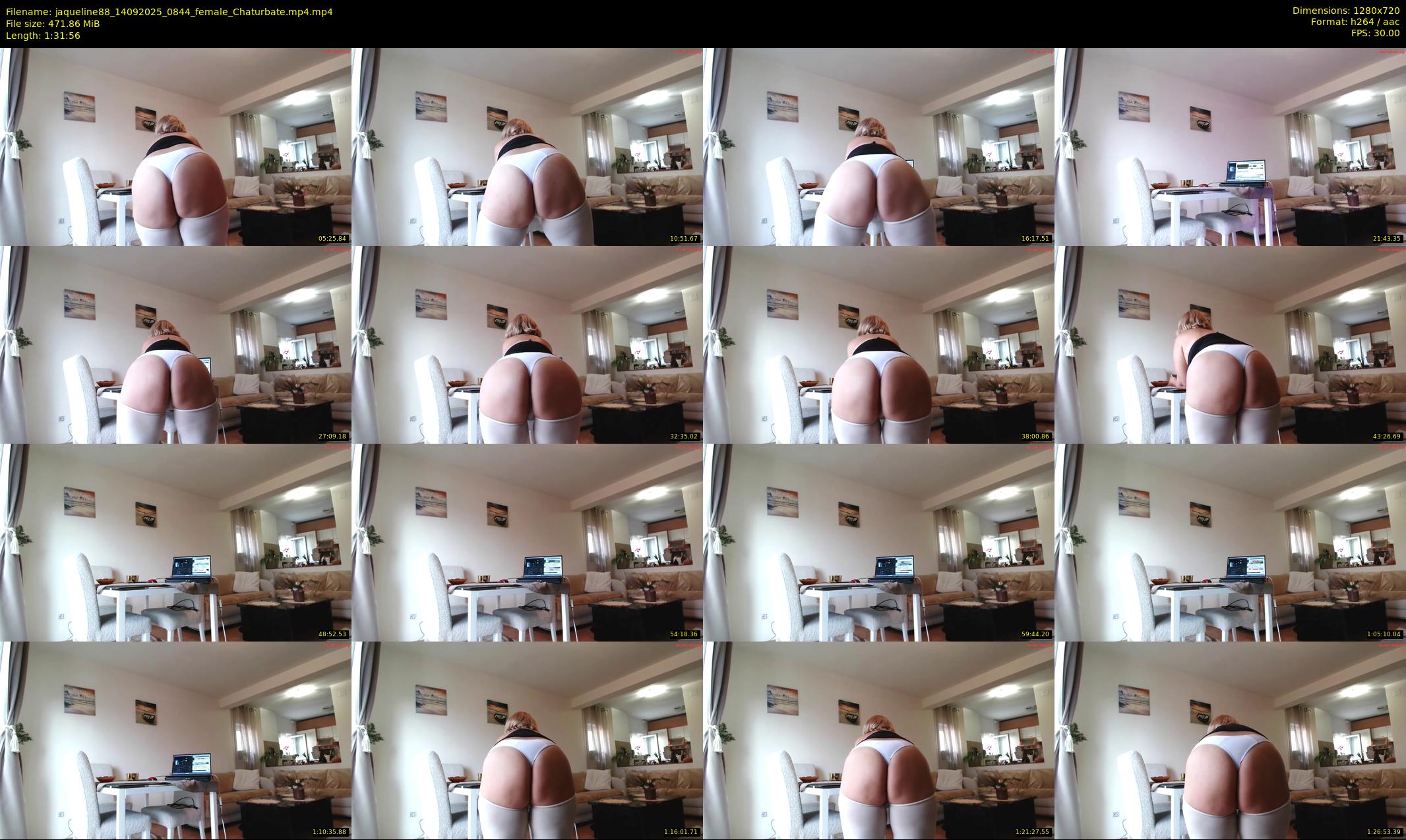 jaqueline88 — 92 minute Chaturbate female cam show recording, 720p, Sep 14, 2025
