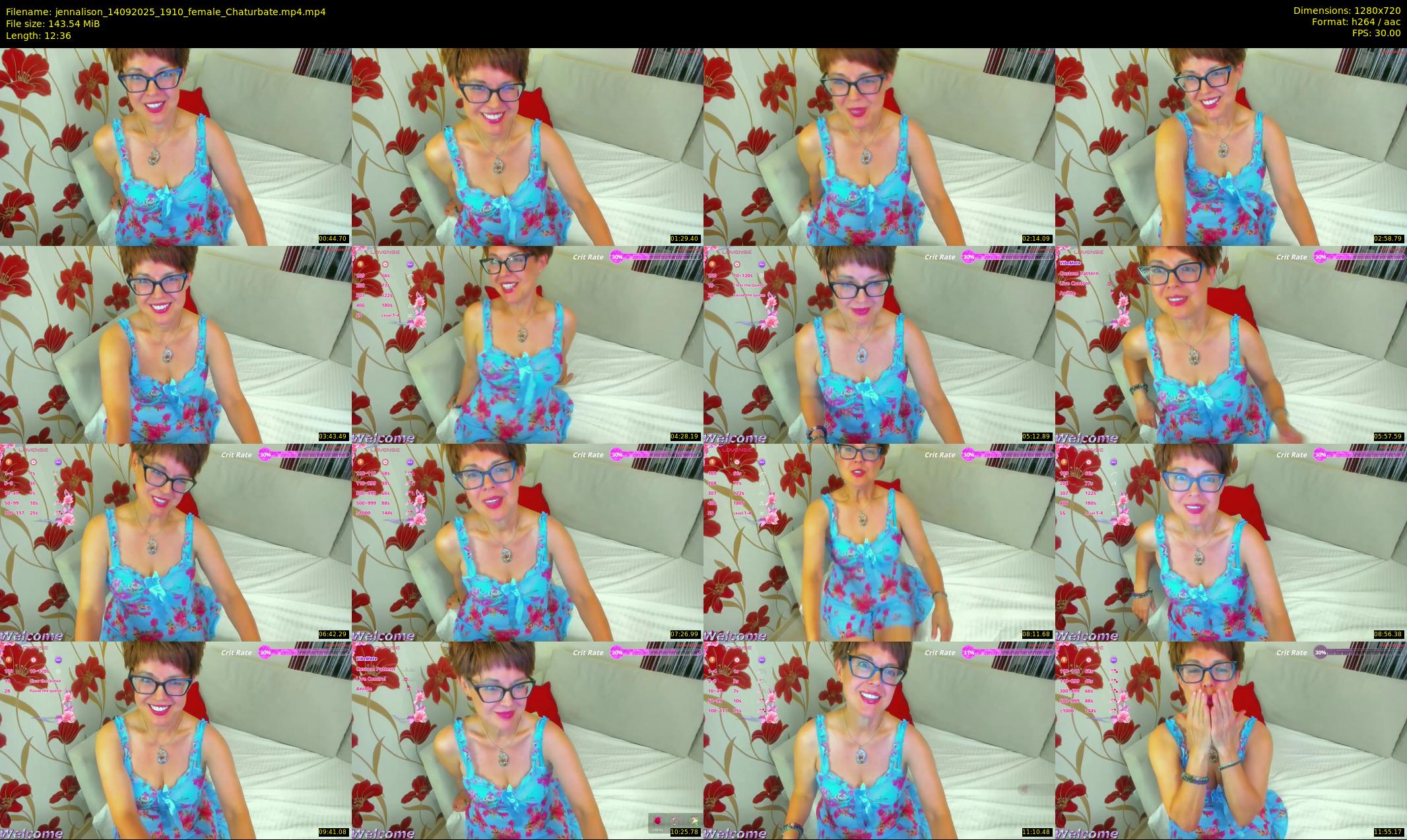 jennalison — 13 minute Chaturbate female cam show recording, 720p, Sep 14, 2025