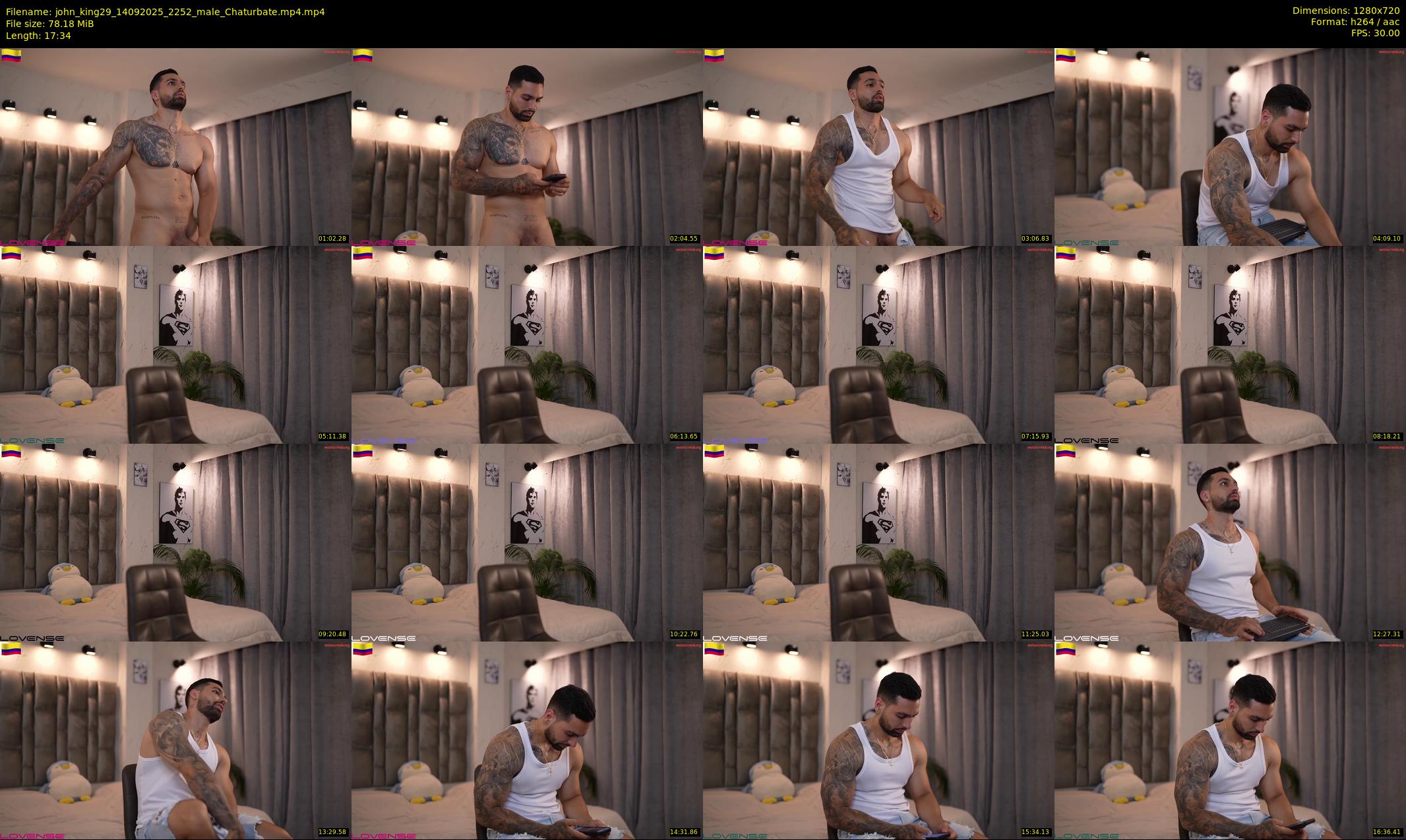 john_king29 — 18 minute Chaturbate male cam show recording, 720p, Sep 14, 2025