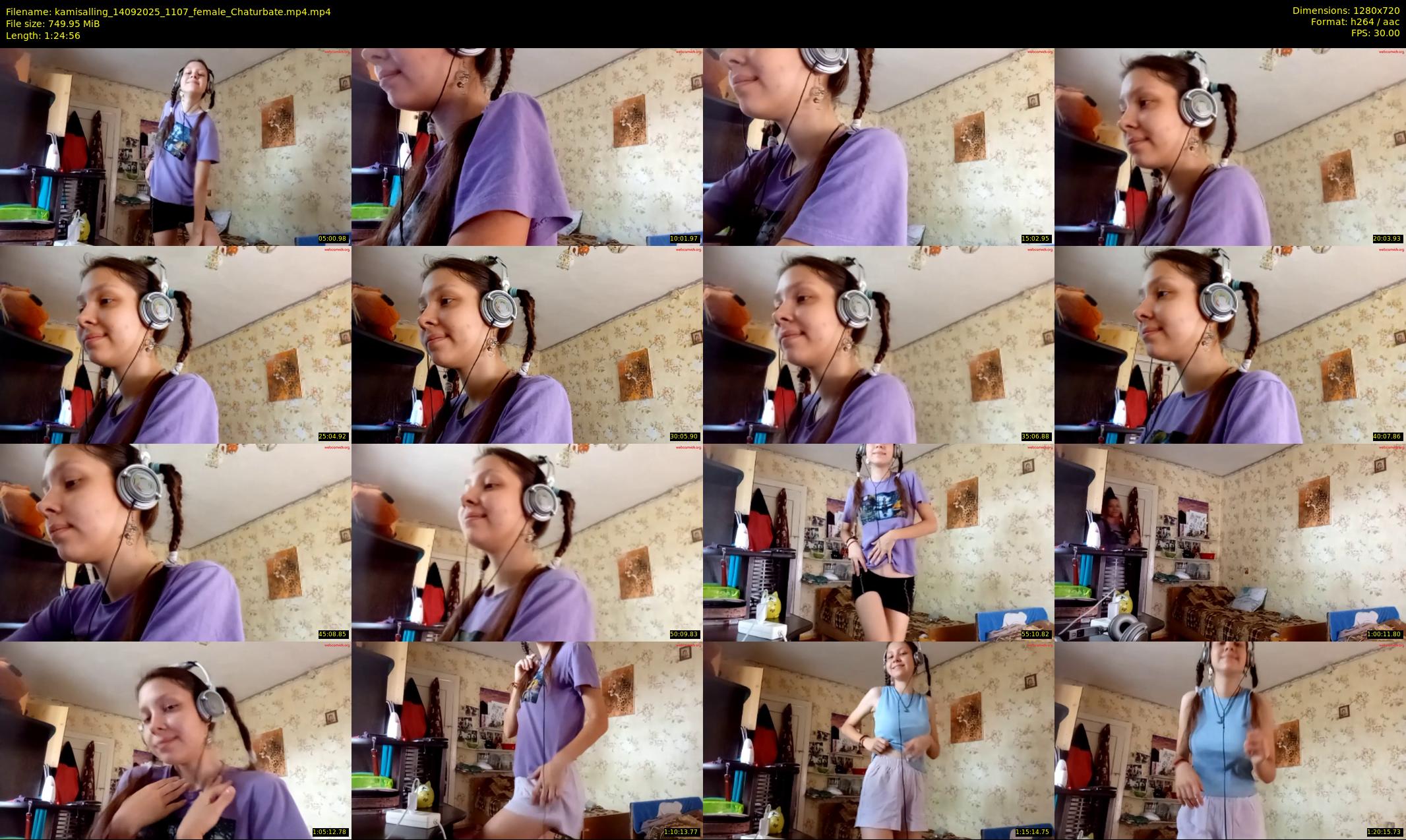 kamisalling — 85 minute Chaturbate female cam show recording, 720p, Sep 14, 2025