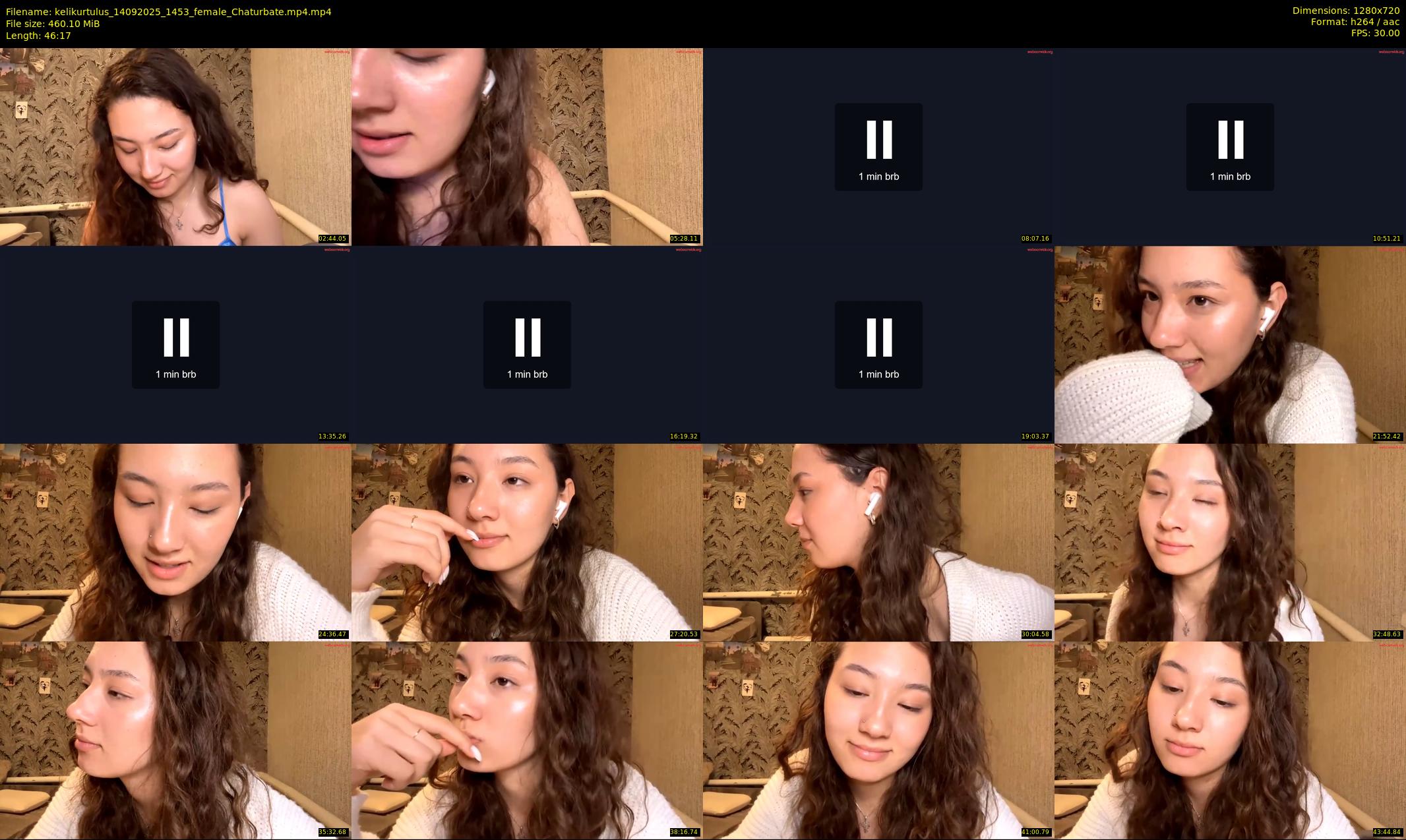 kelikurtulus — 47 minute Chaturbate female cam show recording, 720p, Sep 14, 2025