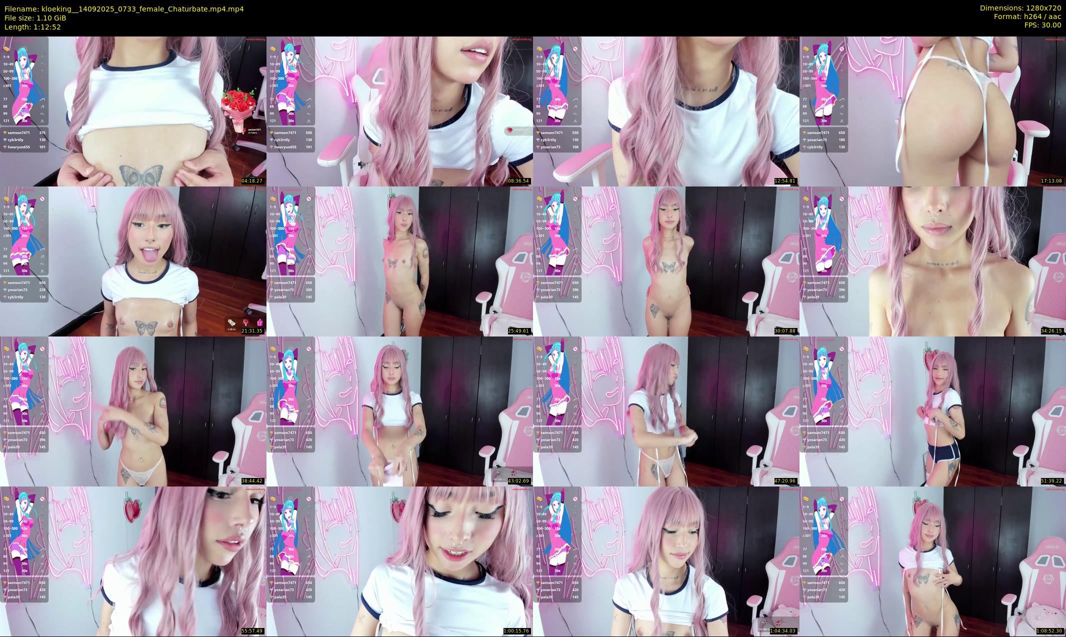 kloeking_ — 73 minute Chaturbate female cam show recording, 720p, Sep 14, 2025