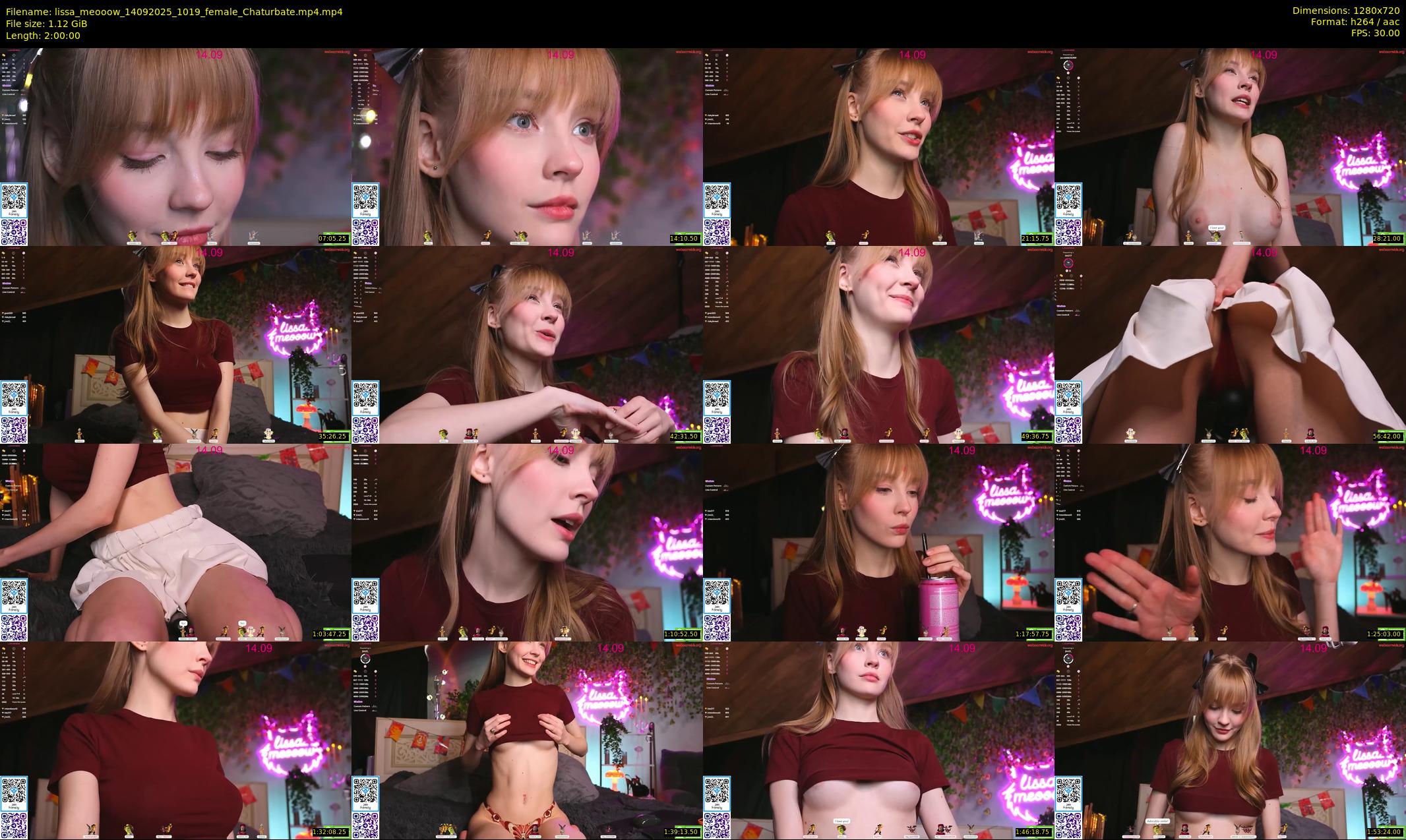 lissa_meooow — 120 minute Chaturbate female cam show recording, 720p, Sep 14, 2025