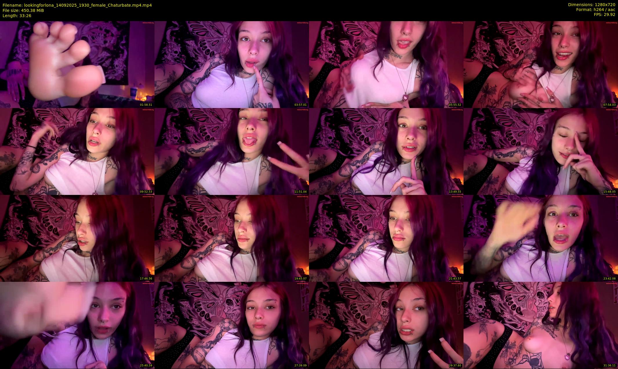 lookingforlona — 34 minute Chaturbate female cam show recording, 720p, Sep 14, 2025
