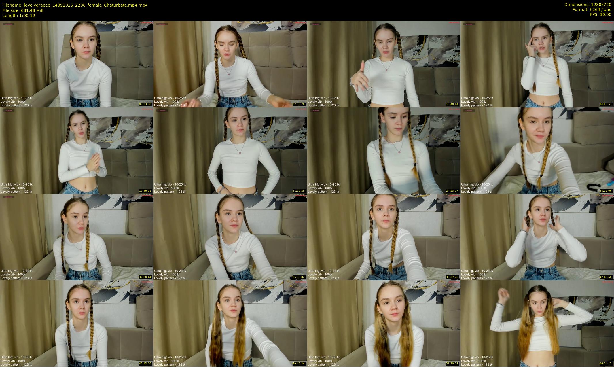 lovelygracee — 61 minute Chaturbate female cam show recording, 720p, Sep 14, 2025