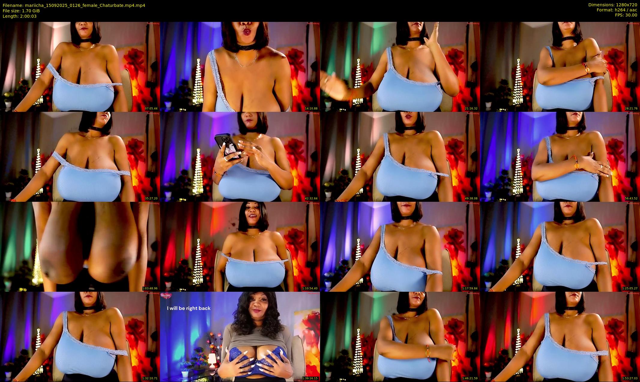 mariicha — 121 minute Chaturbate female cam show recording, 720p, Sep 15, 2025