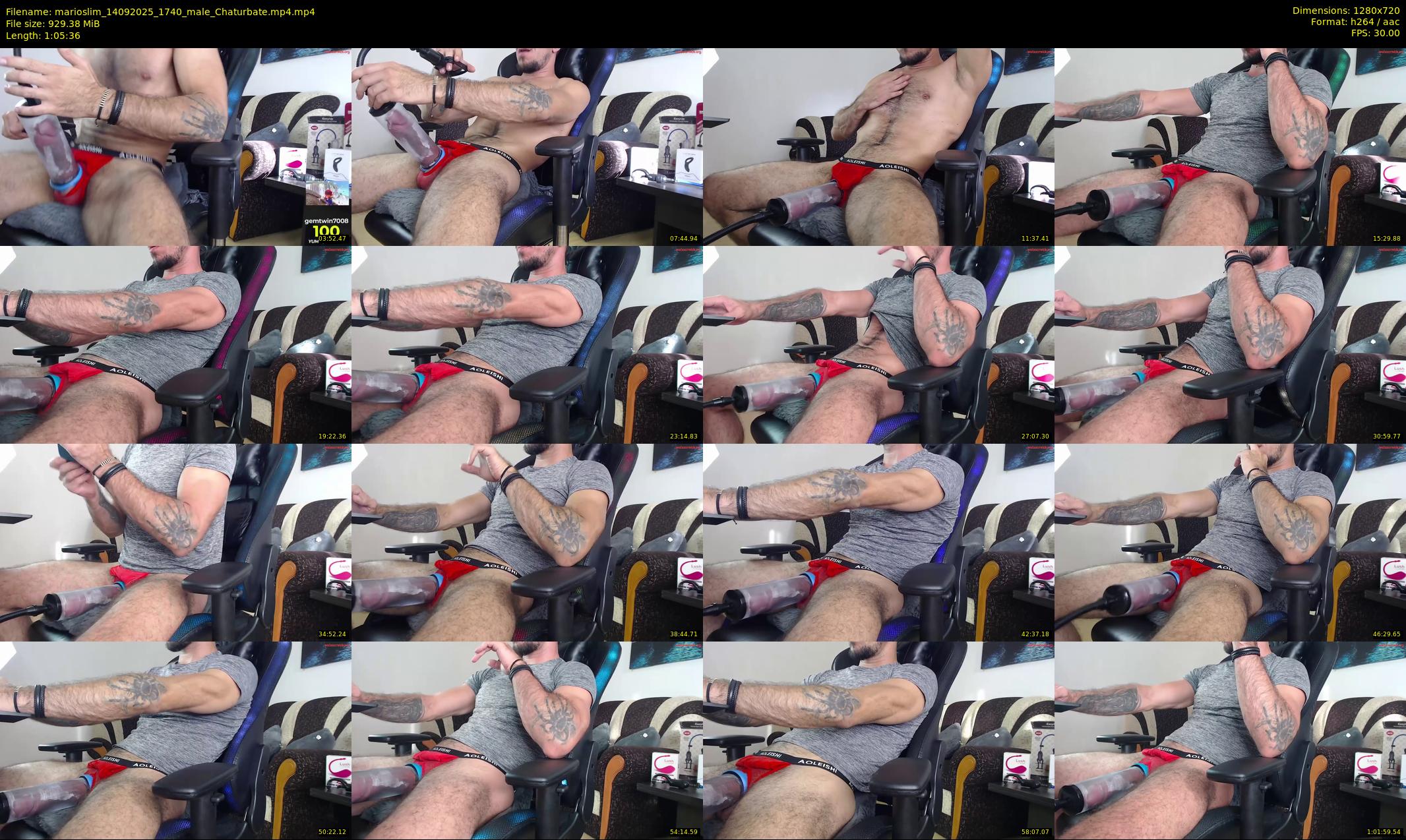 marioslim — 66 minute Chaturbate male cam show recording, 720p, Sep 14, 2025