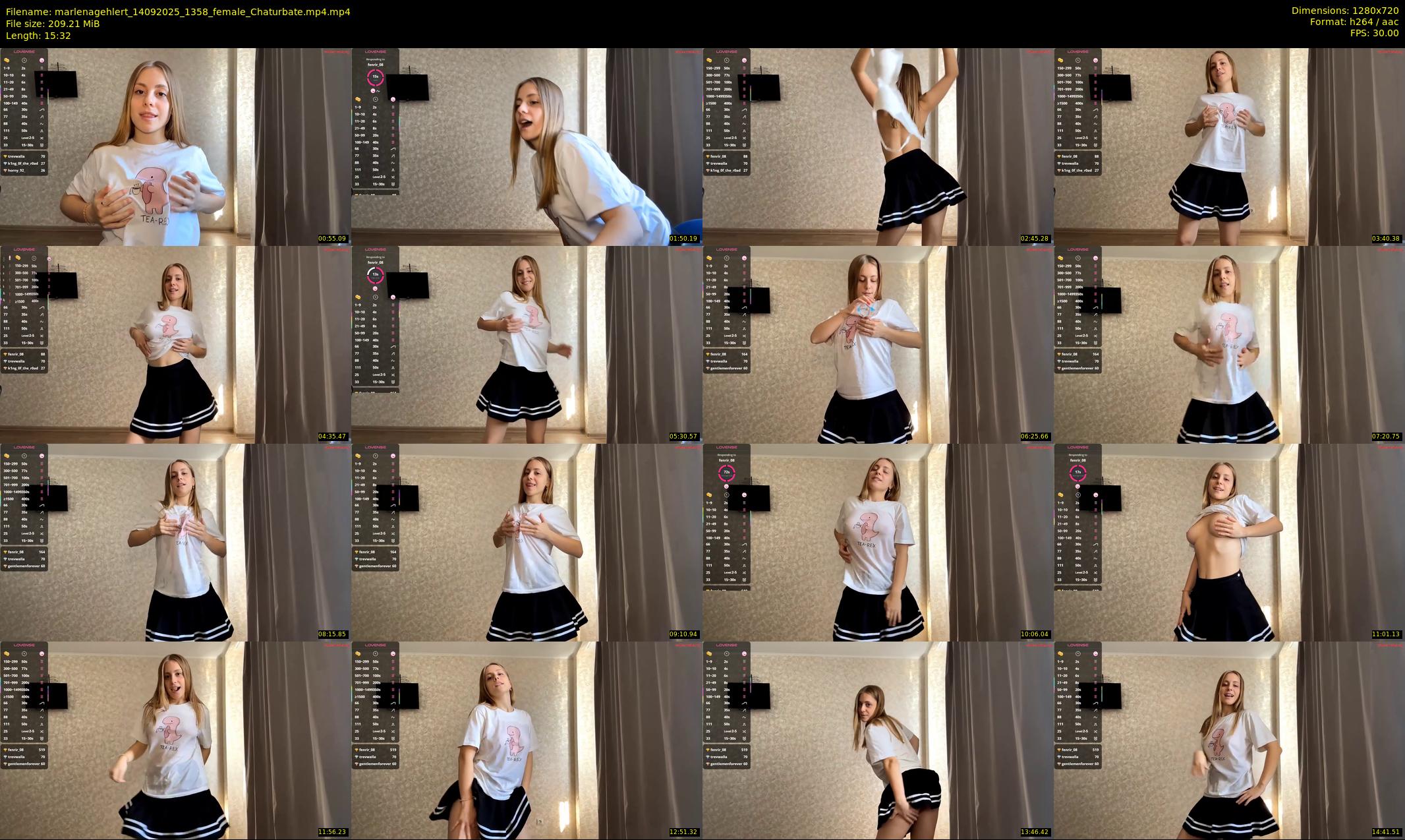 marlenagehlert — 16 minute Chaturbate female cam show recording, 720p, Sep 14, 2025