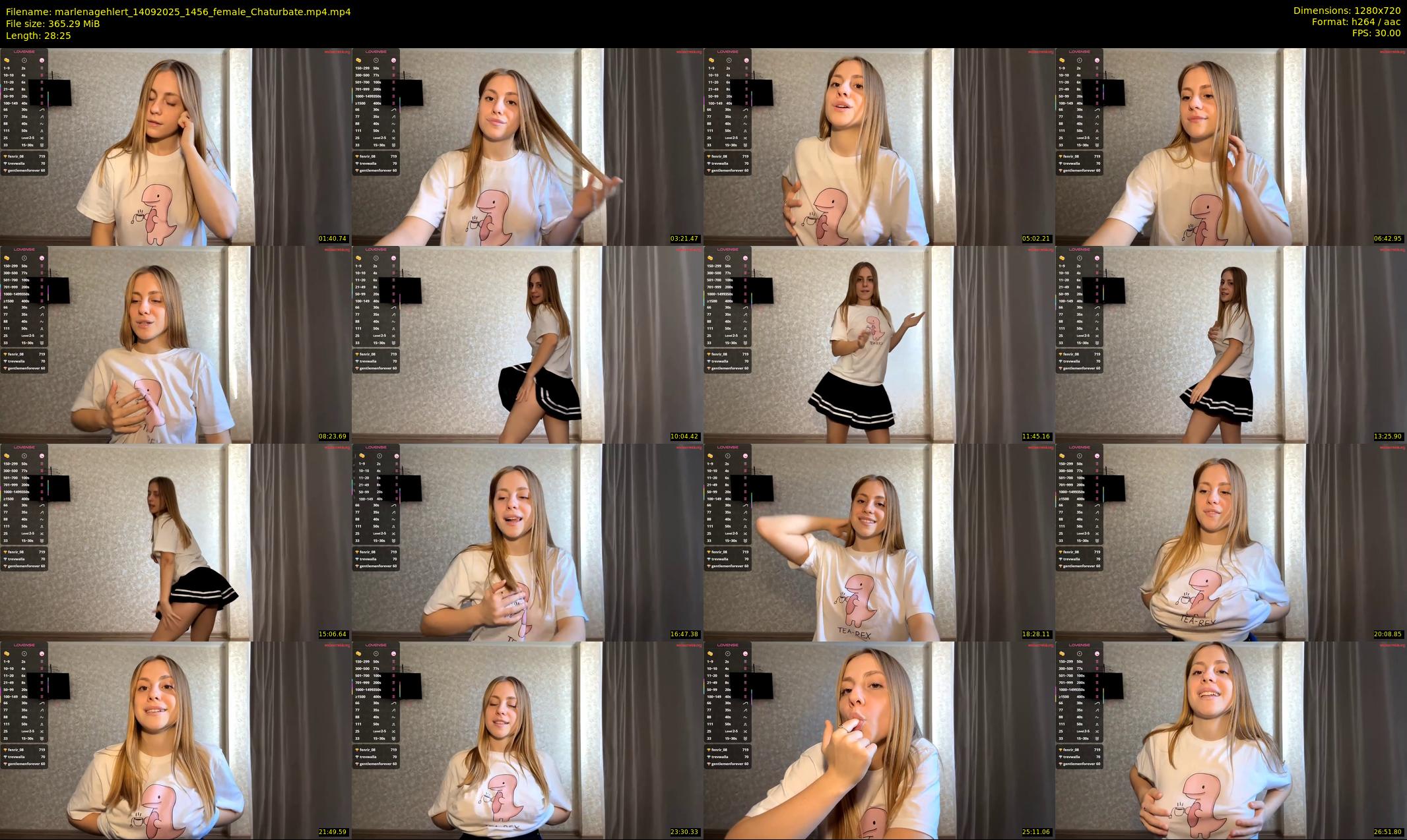 marlenagehlert — 29 minute Chaturbate female cam show recording, 720p, Sep 14, 2025