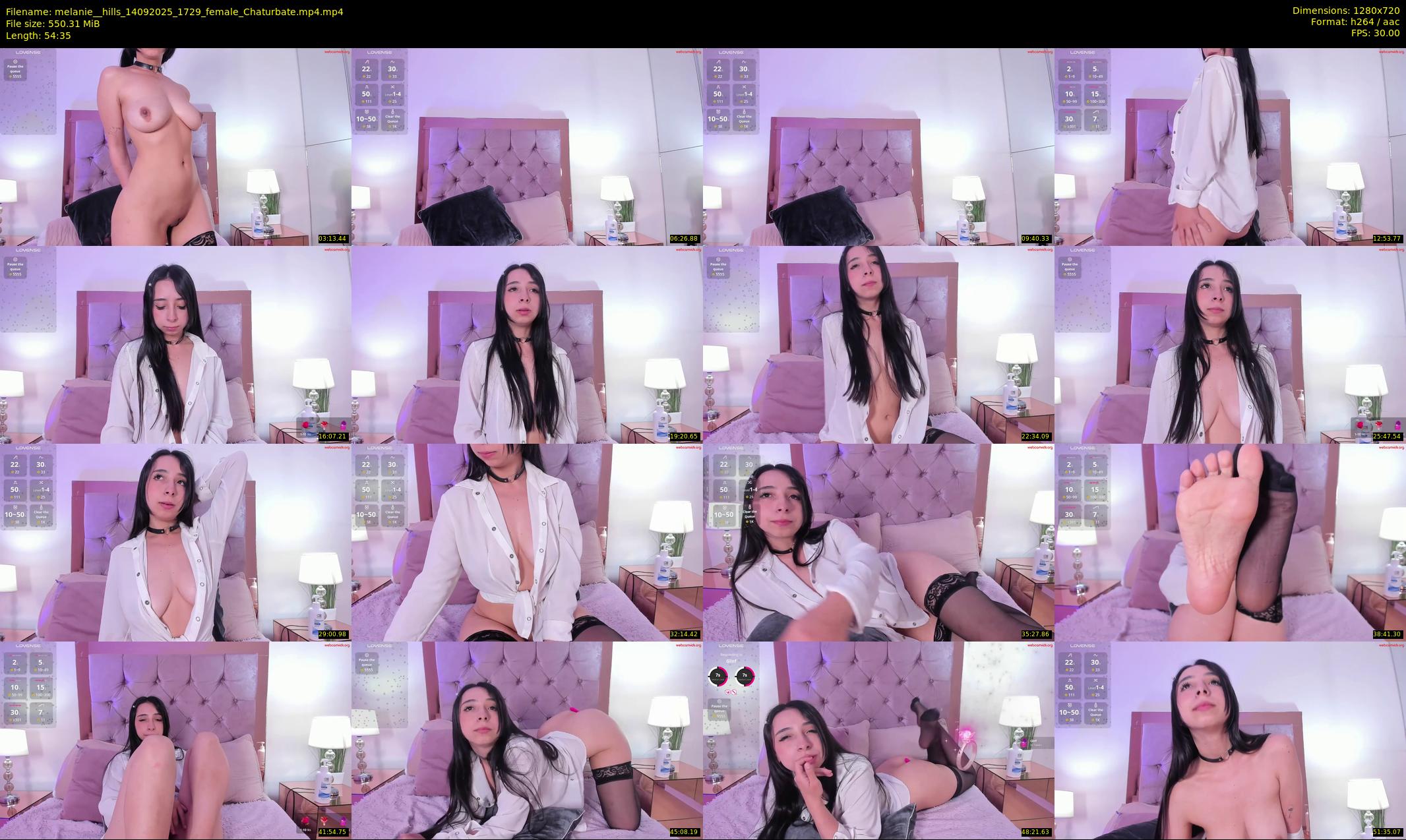 melanie__hills — 55 minute Chaturbate female cam show recording, 720p, Sep 14, 2025