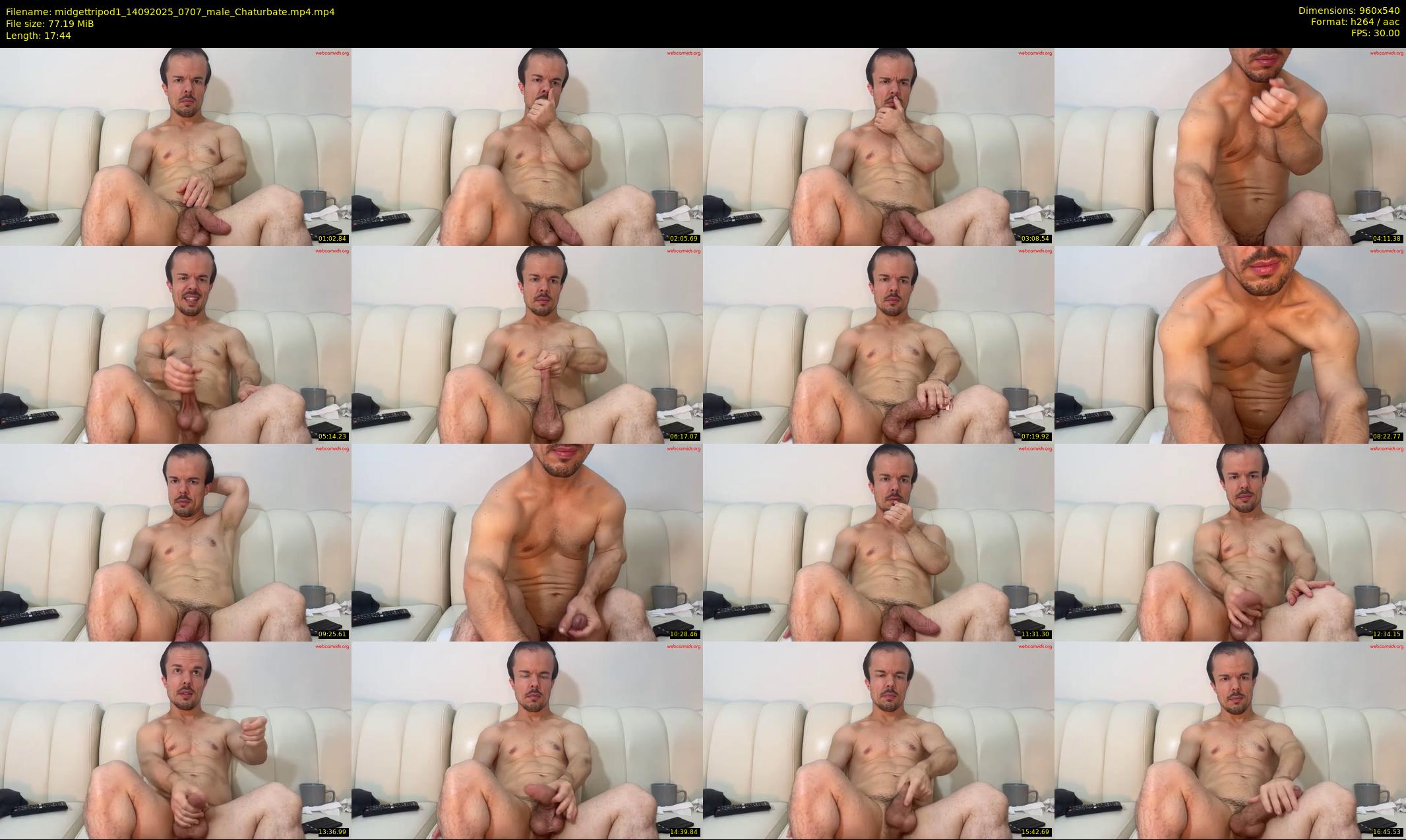 midgettripod1 — 18 minute Chaturbate male cam show recording, 480p, Sep 14, 2025