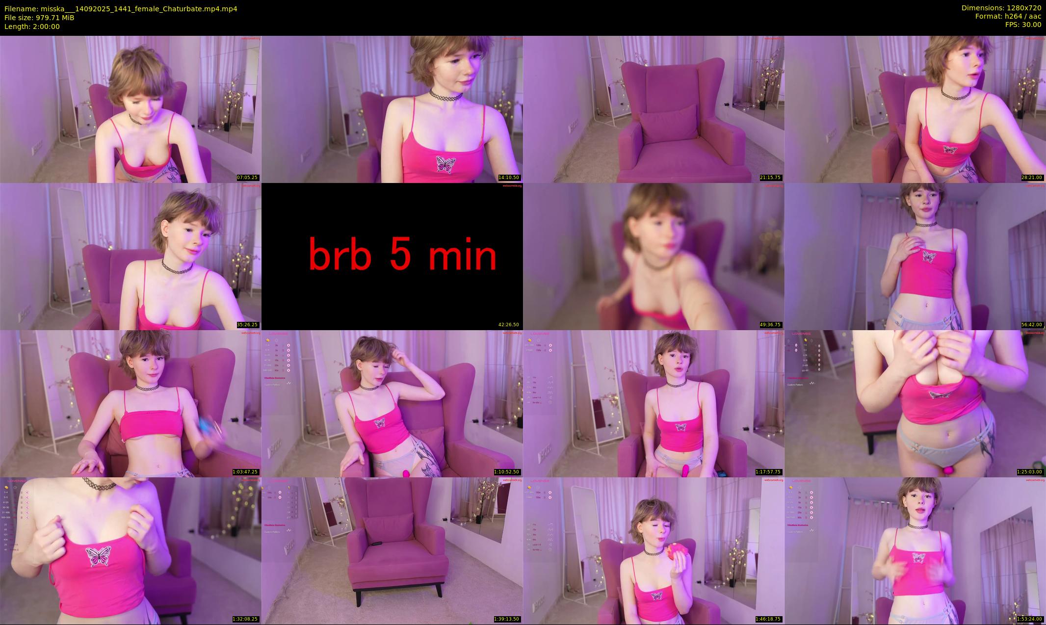 misska__ — 120 minute Chaturbate female cam show recording, 720p, Sep 14, 2025