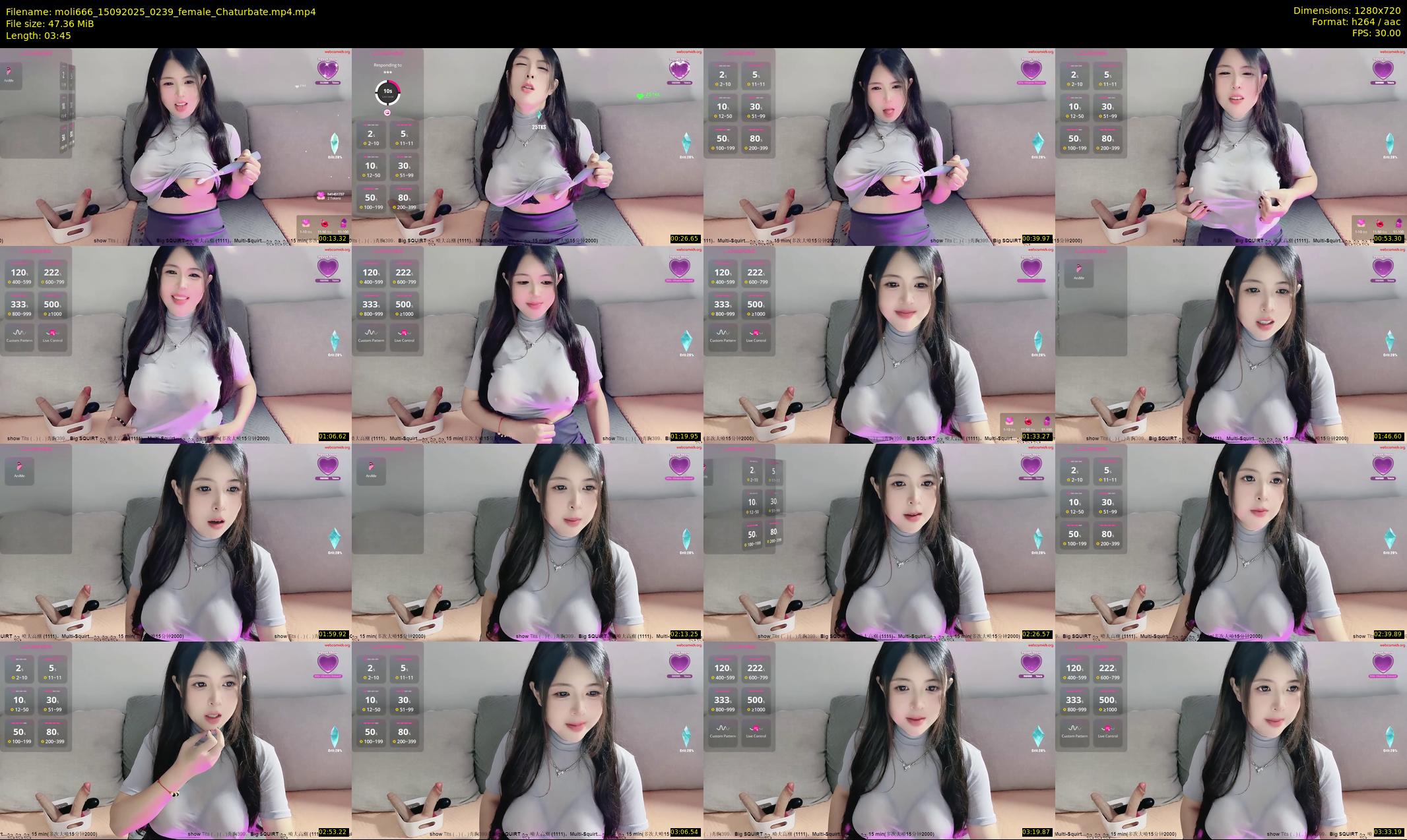 moli666 — 4 minute Chaturbate female cam show recording, 720p, Sep 15, 2025
