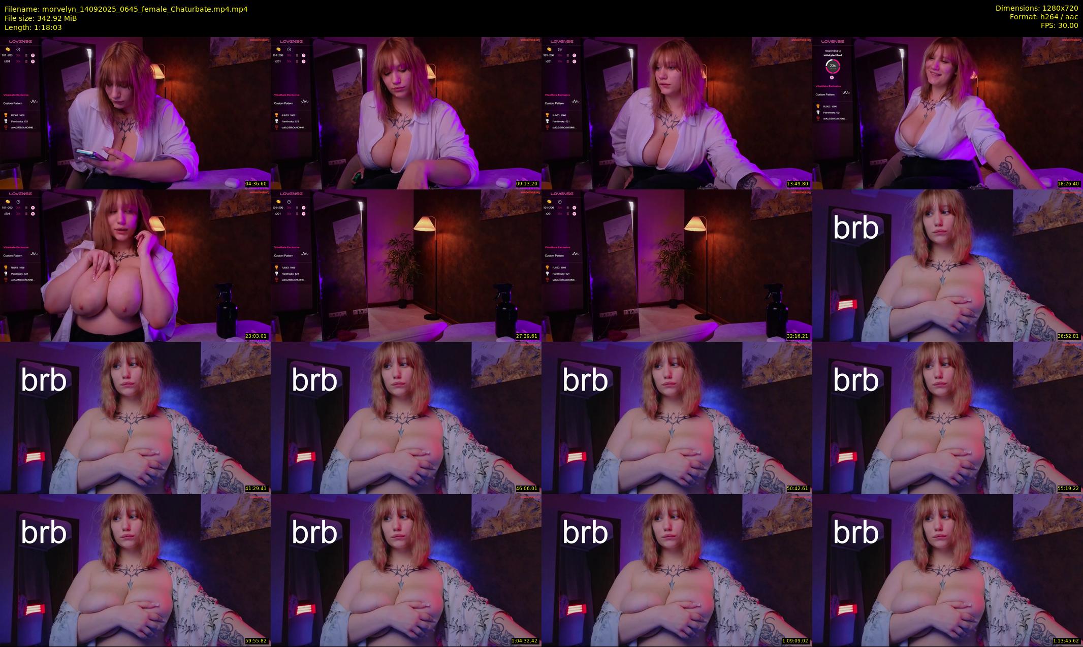 morvelyn — 79 minute Chaturbate female cam show recording, 720p, Sep 14, 2025