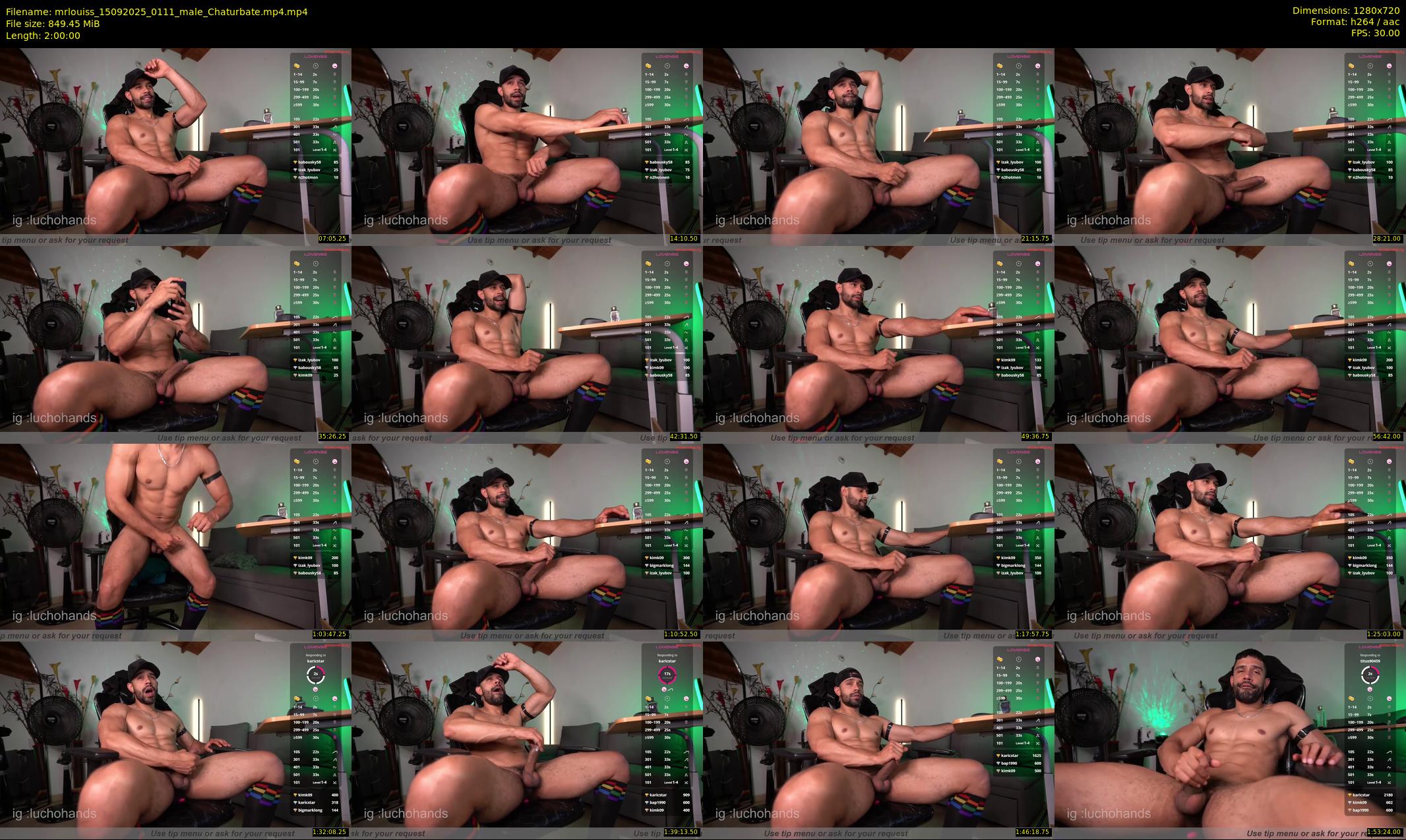 mrlouiss — 120 minute Chaturbate male cam show recording, 720p, Sep 15, 2025