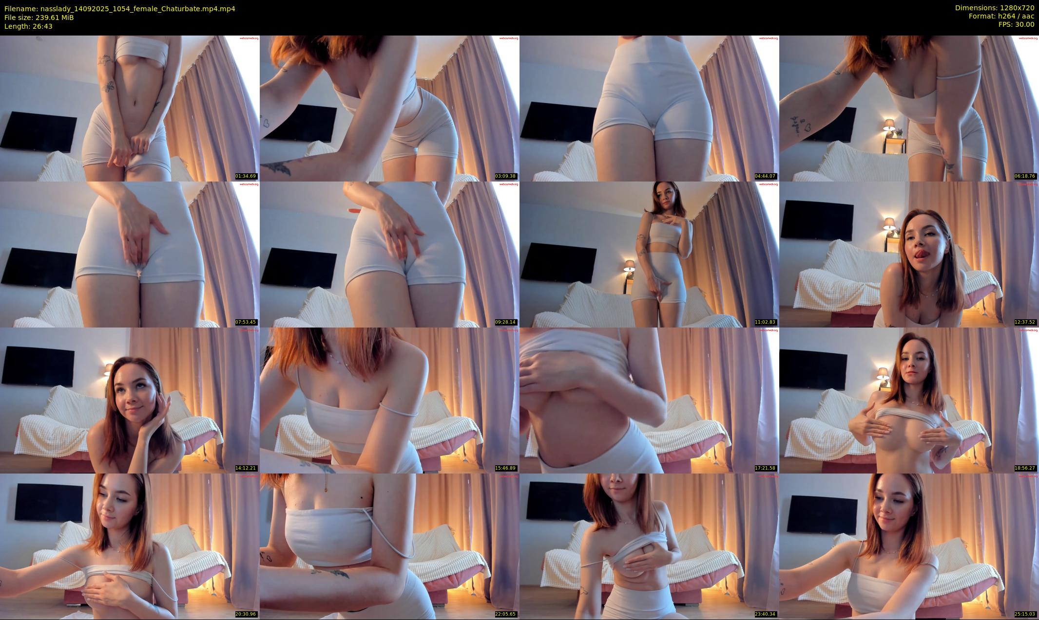 nasslady — 27 minute Chaturbate female cam show recording, 720p, Sep 14, 2025