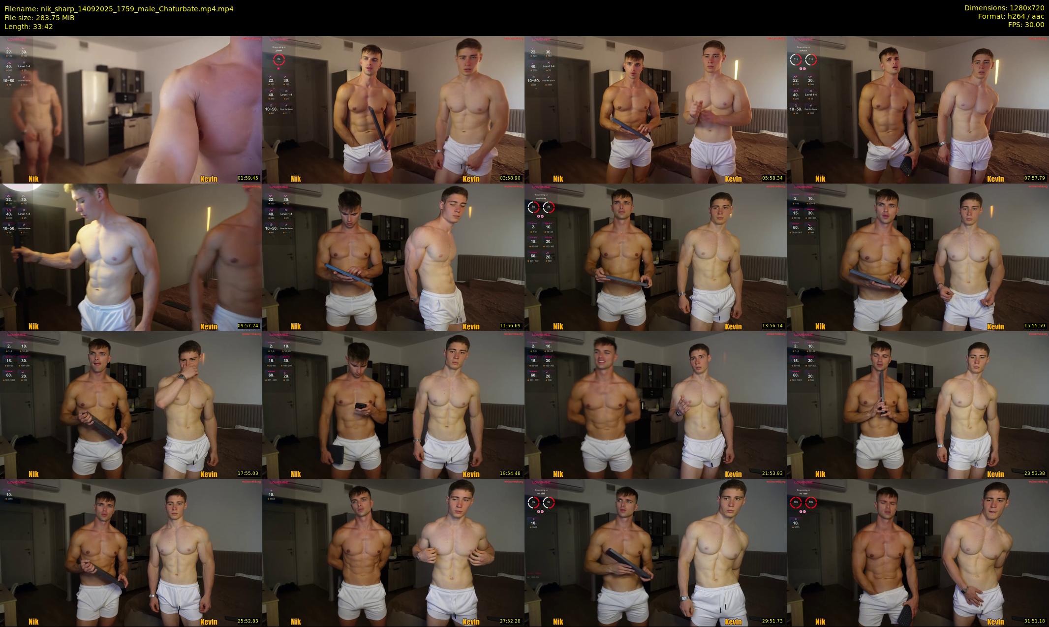 nik_sharp — 34 minute Chaturbate male cam show recording, 720p, Sep 14, 2025