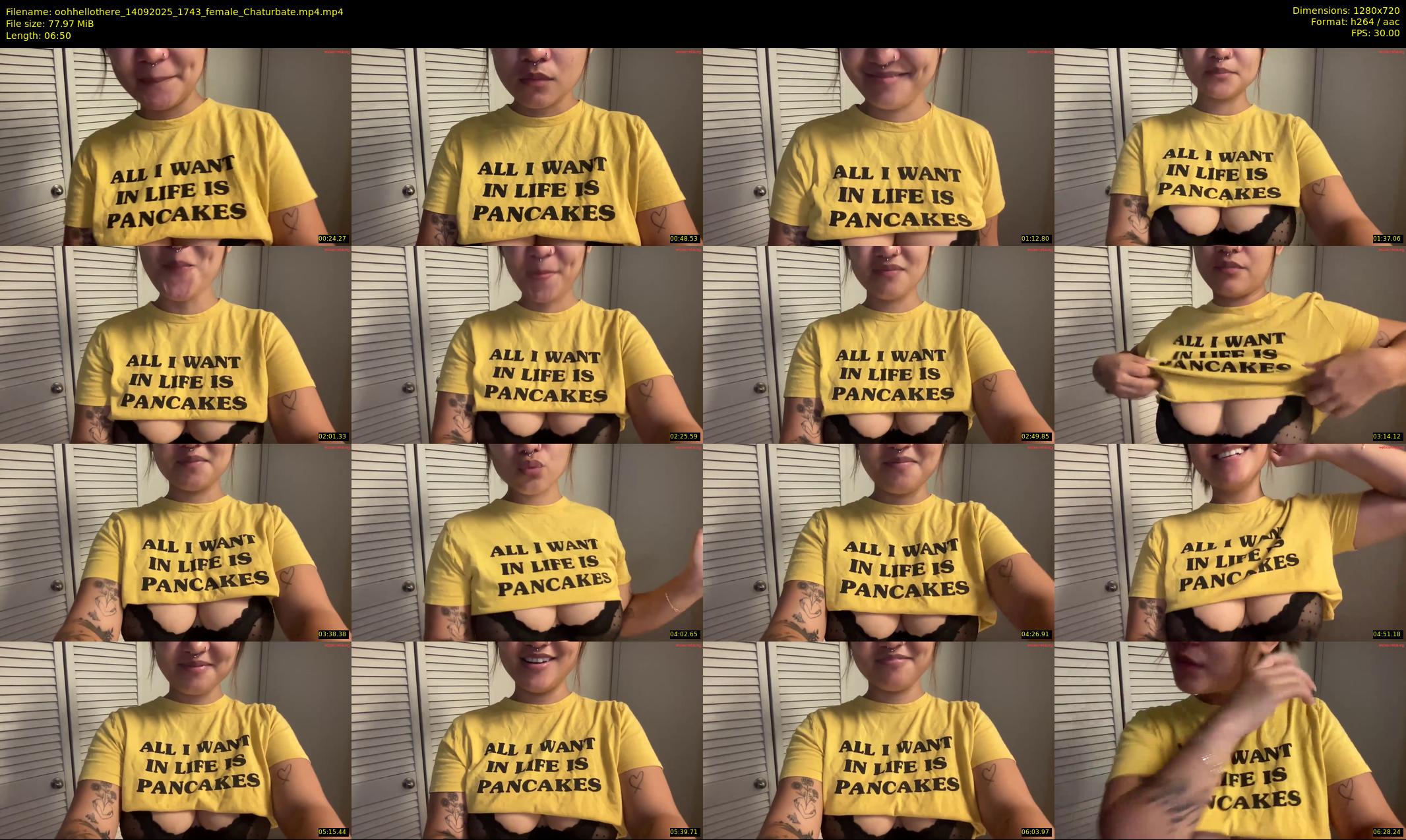 oohhellothere — 7 minute Chaturbate female cam show recording, 720p, Sep 14, 2025