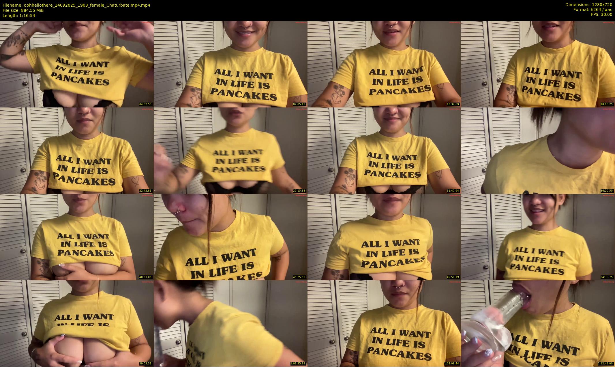 oohhellothere — 77 minute Chaturbate female cam show recording, 720p, Sep 14, 2025
