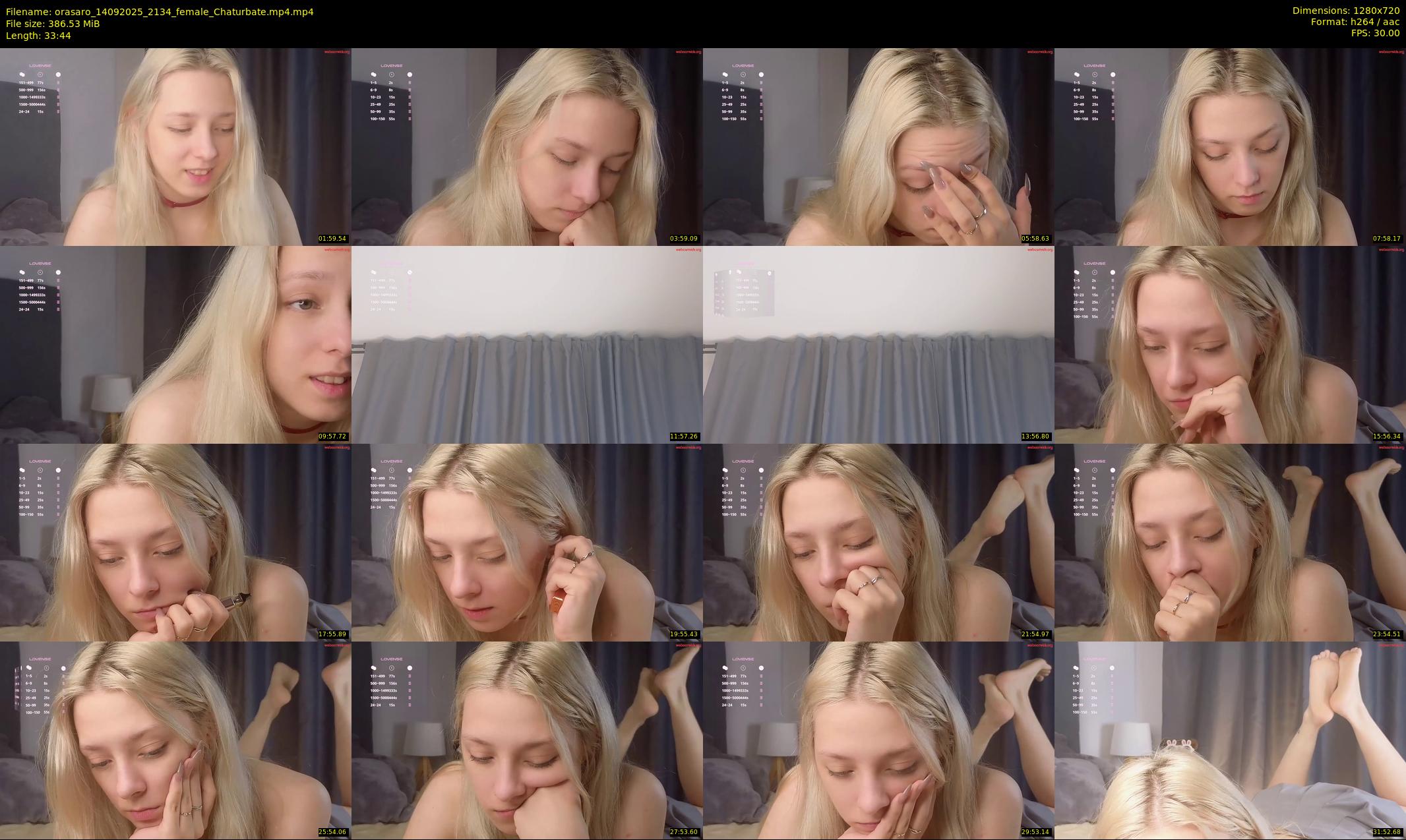 orasaro — 34 minute Chaturbate female cam show recording, 720p, Sep 14, 2025