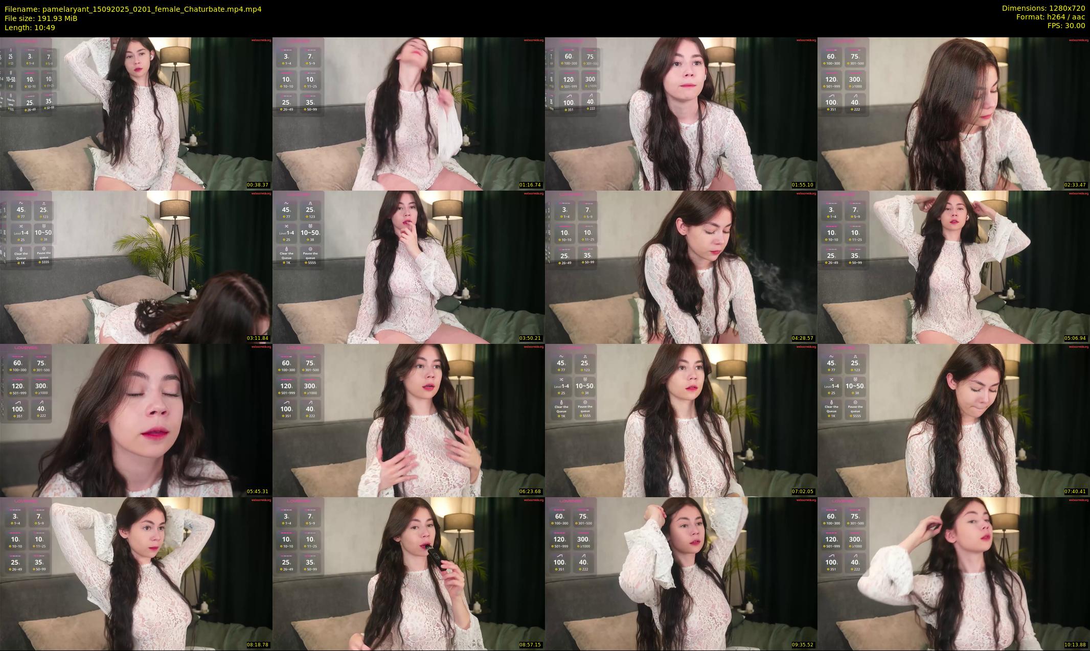 pamelaryant — 11 minute Chaturbate female cam show recording, 720p, Sep 15, 2025