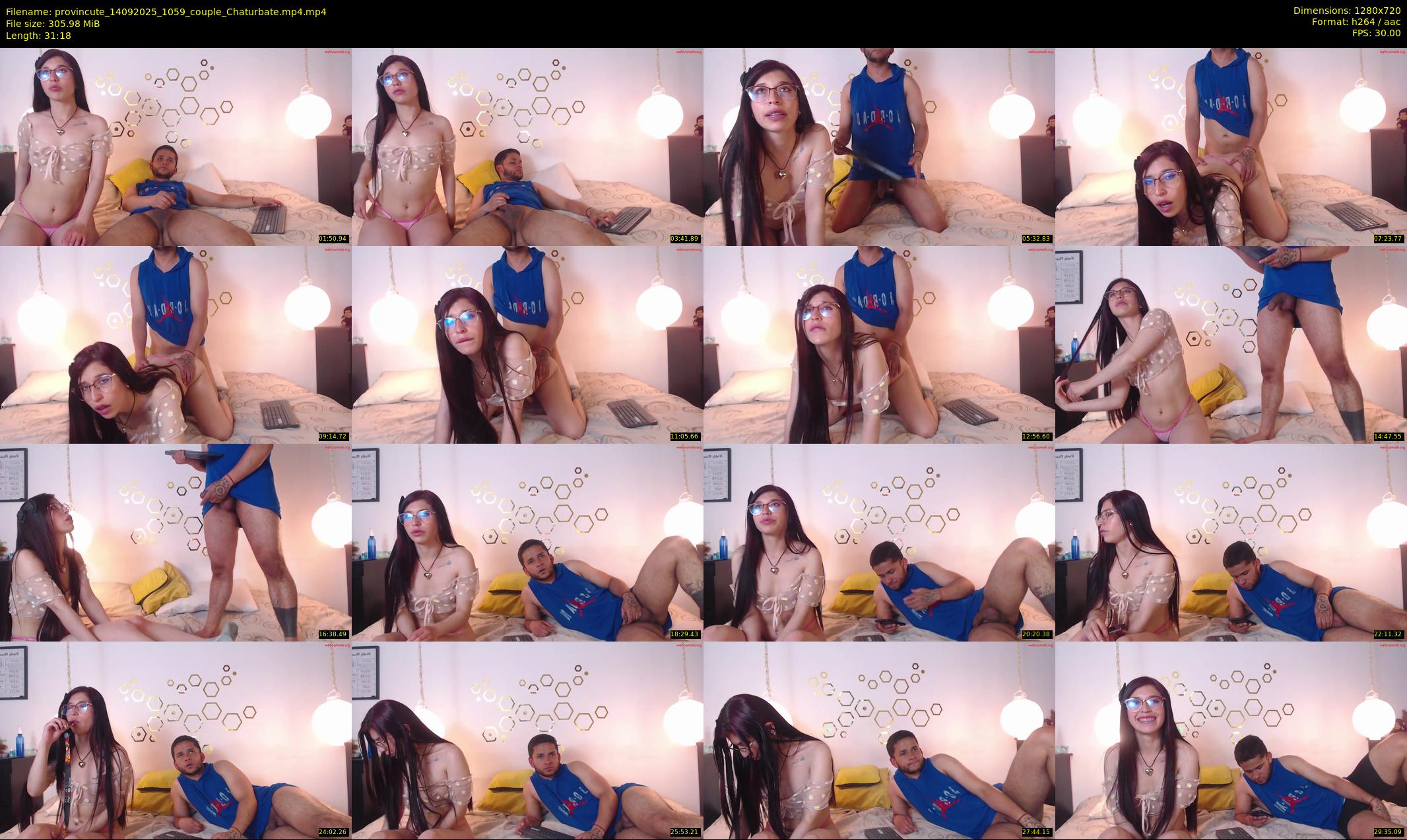 provincute — 32 minute Chaturbate couple cam show recording, 720p, Sep 14, 2025