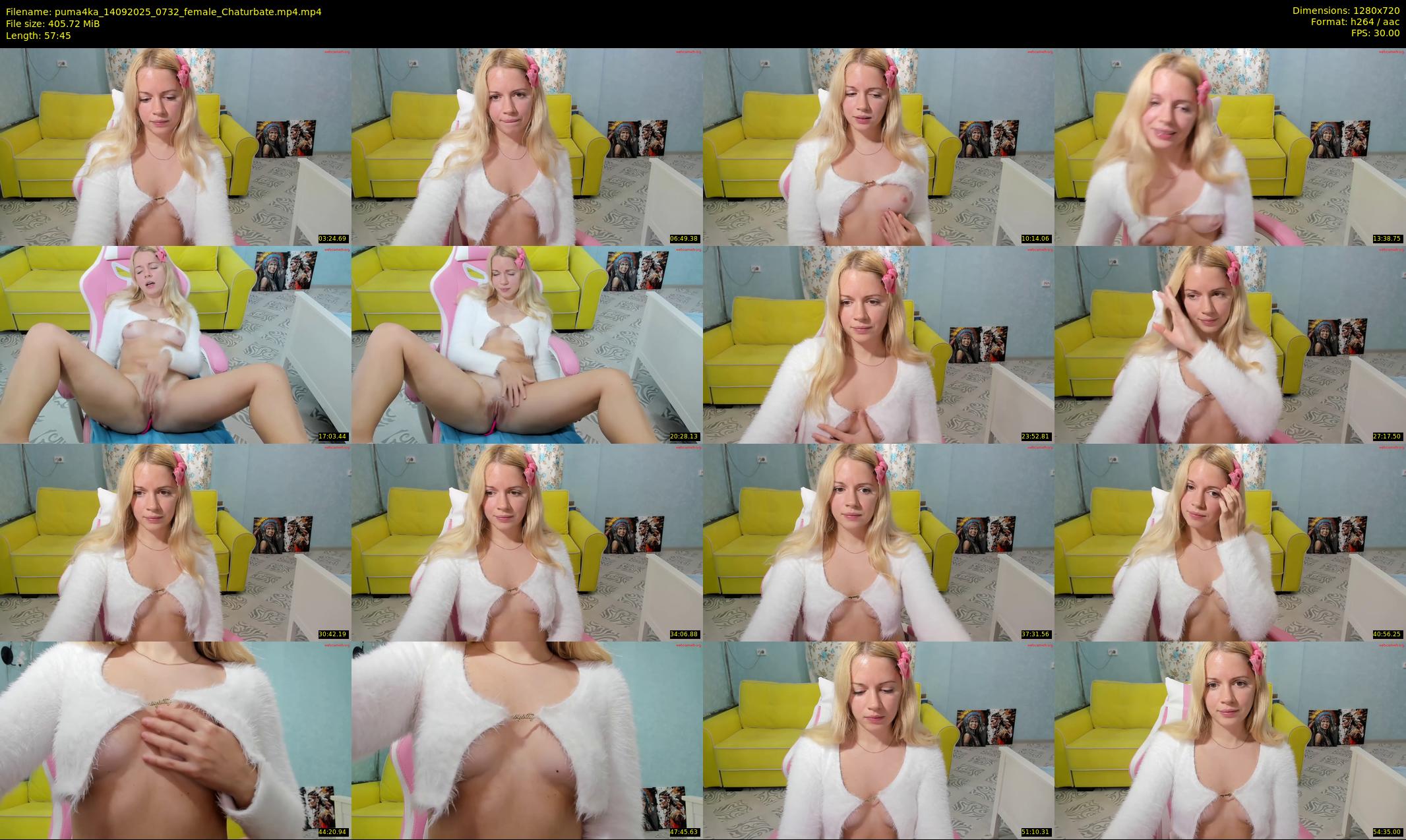 puma4ka — 58 minute Chaturbate female cam show recording, 720p, Sep 14, 2025