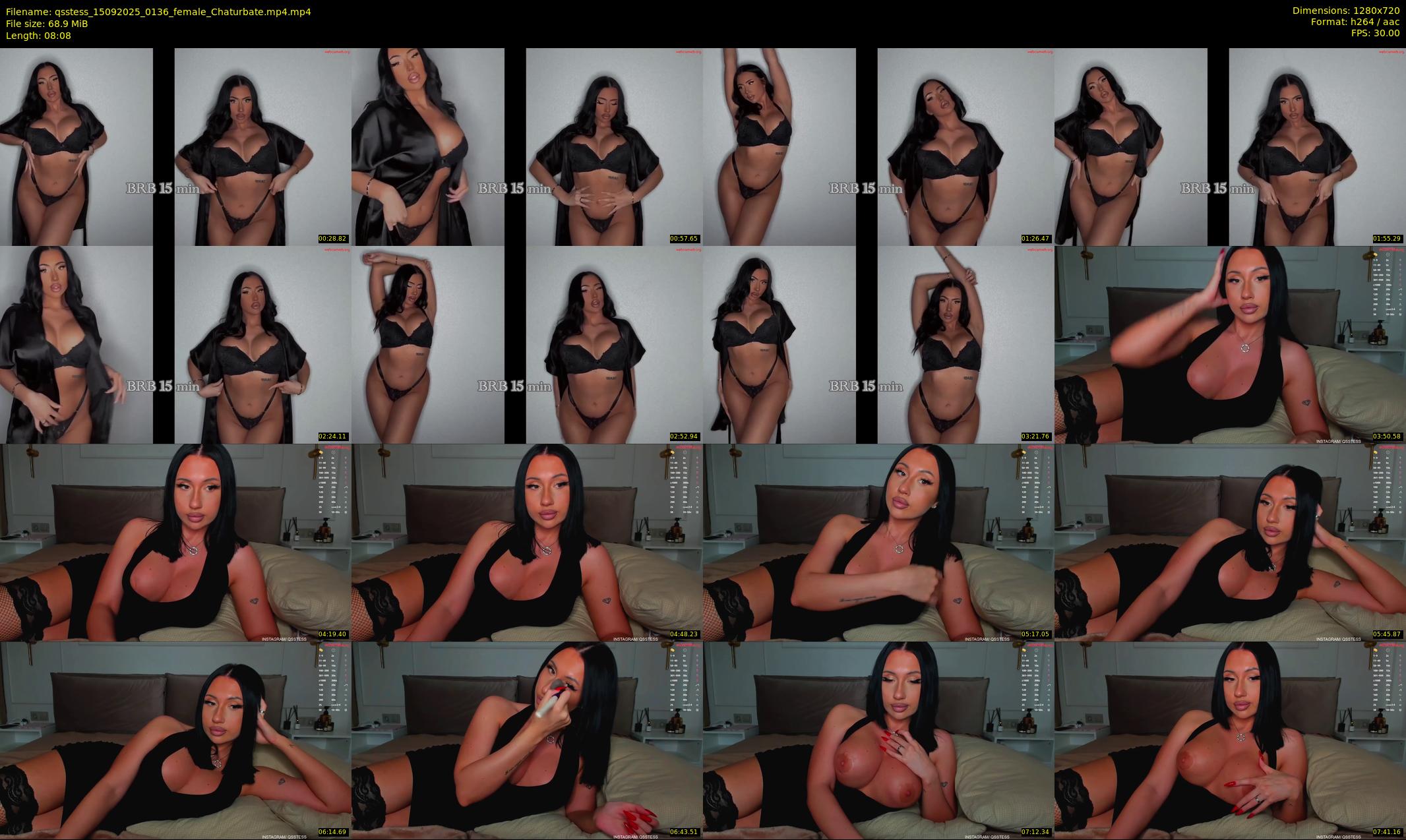 qsstess — 9 minute Chaturbate female cam show recording, 720p, Sep 15, 2025