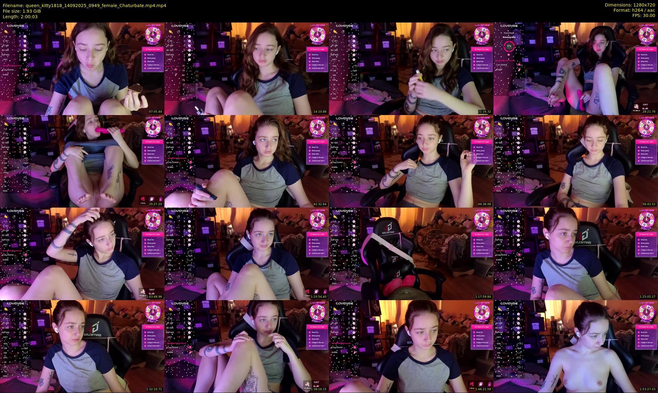 queen_kitty1818 — 121 minute Chaturbate female cam show recording, 720p, Sep 14, 2025