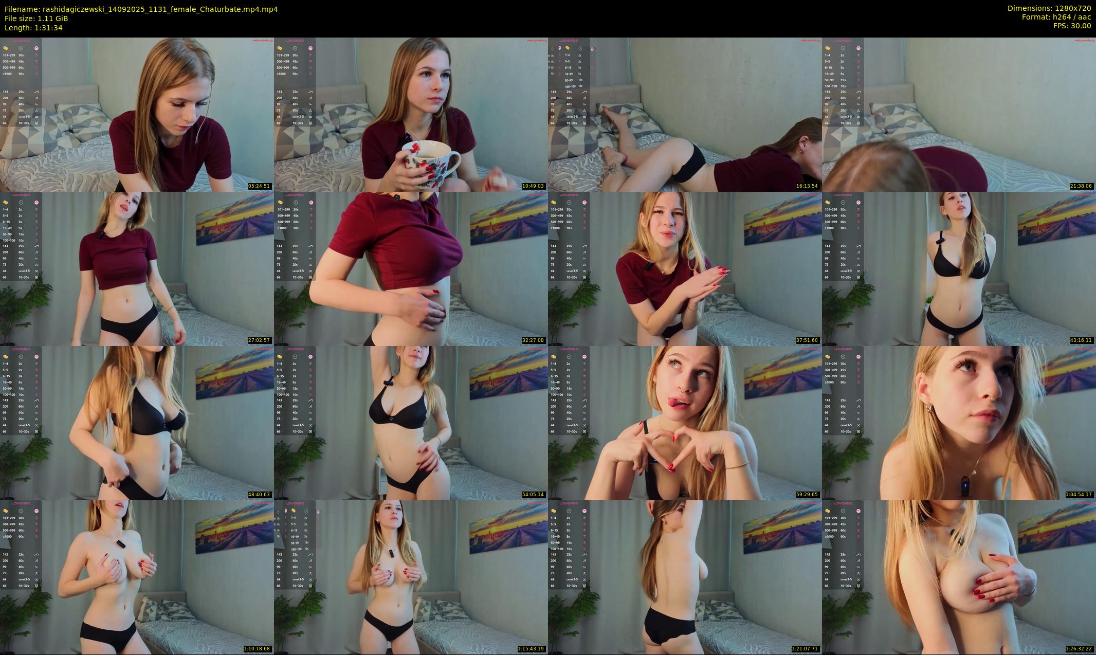rashidagiczewski — 92 minute Chaturbate female cam show recording, 720p, Sep 14, 2025