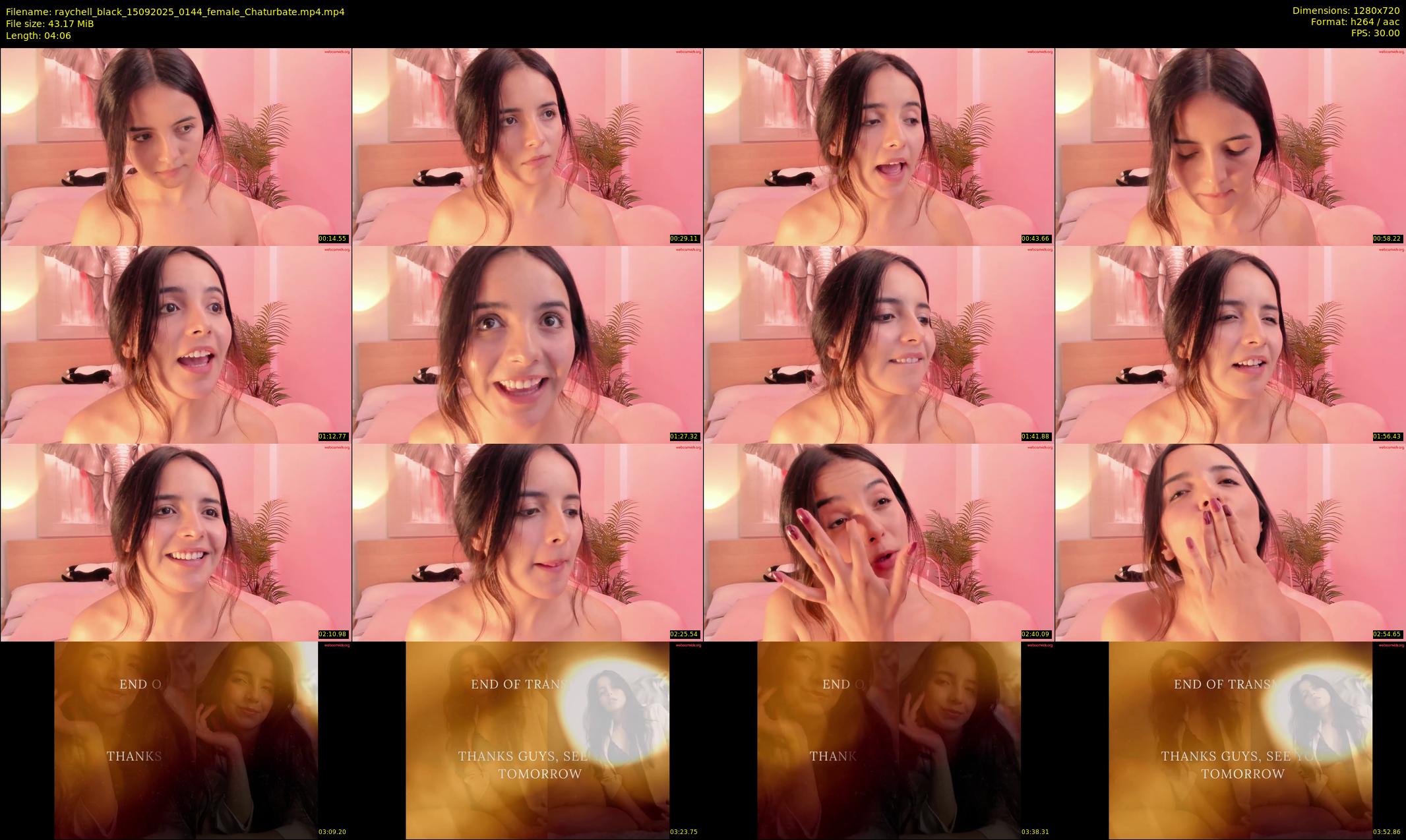 raychell_black — 5 minute Chaturbate female cam show recording, 720p, Sep 15, 2025