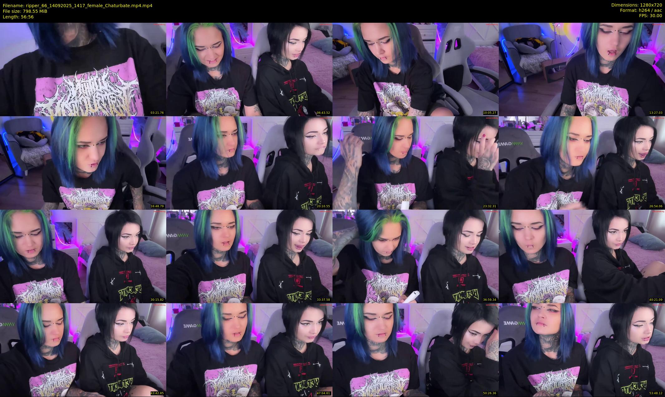 ripper_66 — 57 minute Chaturbate female cam show recording, 720p, Sep 14, 2025