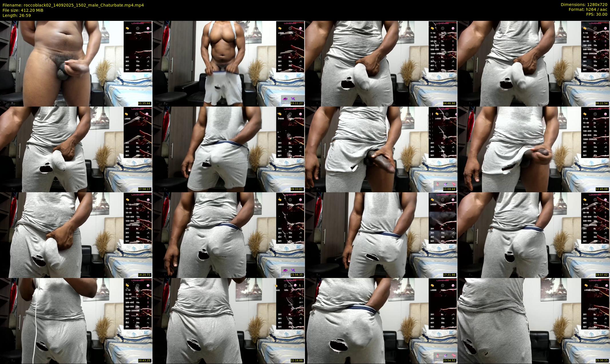 roccoblack02 — 27 minute Chaturbate male cam show recording, 720p, Sep 14, 2025