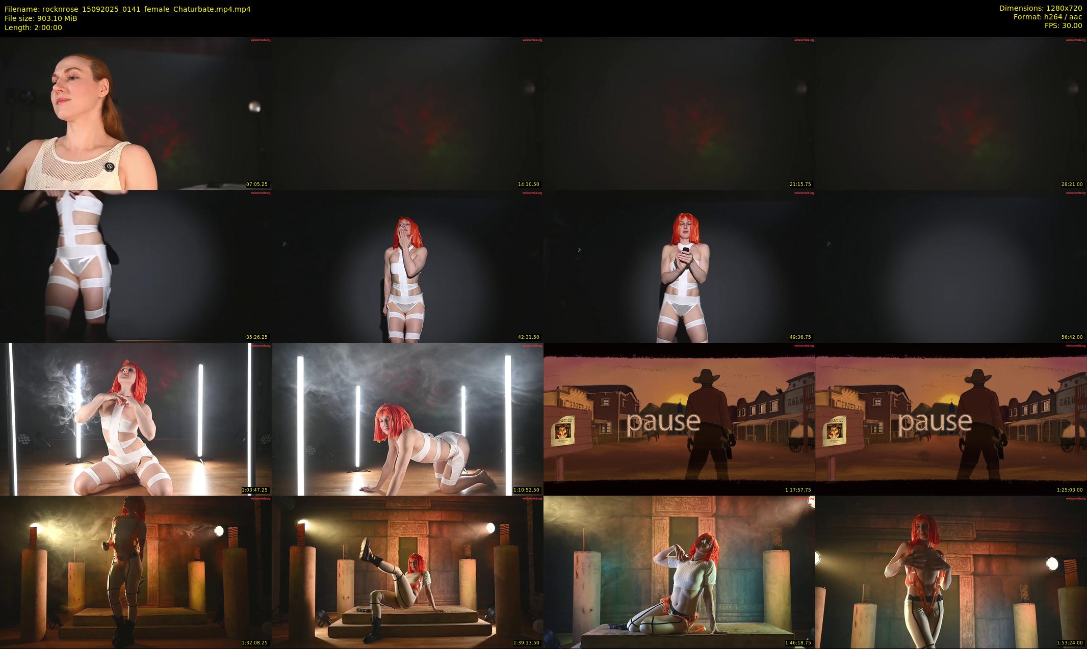 rocknrose — 120 minute Chaturbate female cam show recording, 720p, Sep 15, 2025