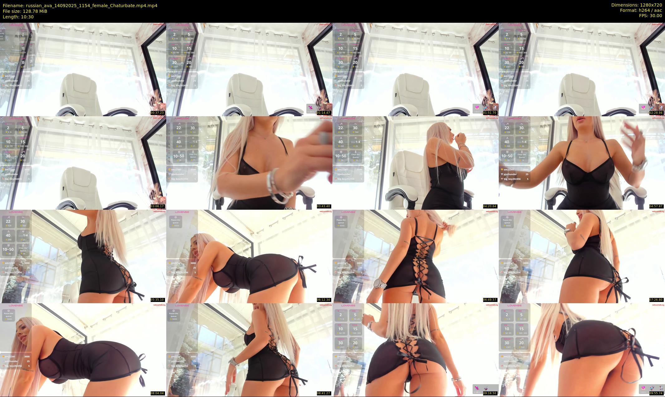 russian_ava — 11 minute Chaturbate female cam show recording, 720p, Sep 14, 2025