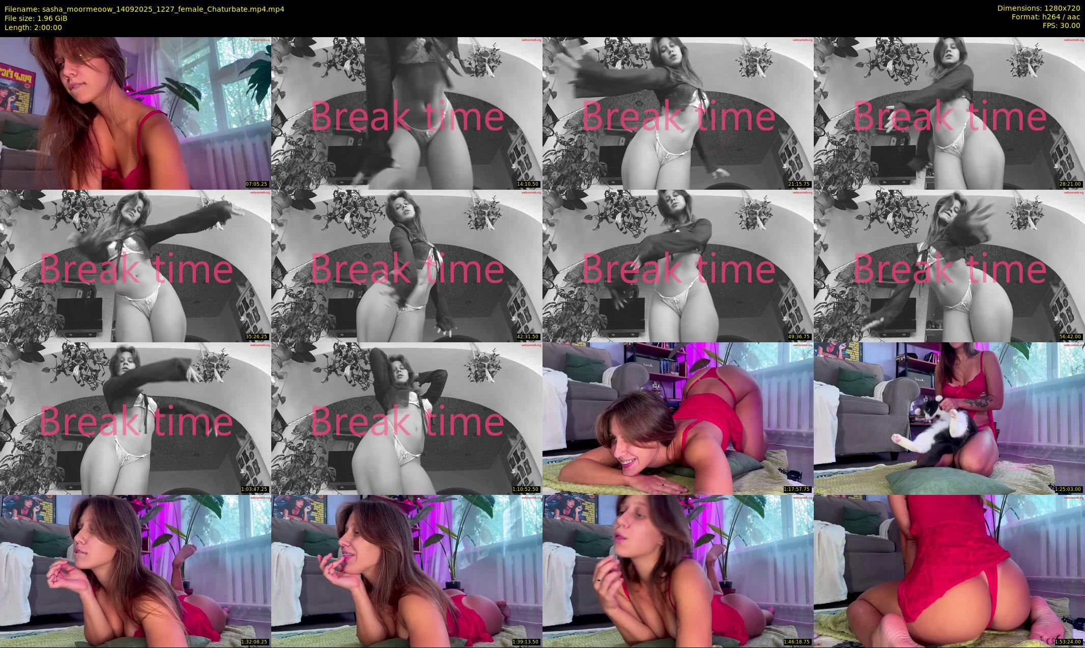 sasha_moormeoow — 120 minute Chaturbate female cam show recording, 720p, Sep 14, 2025