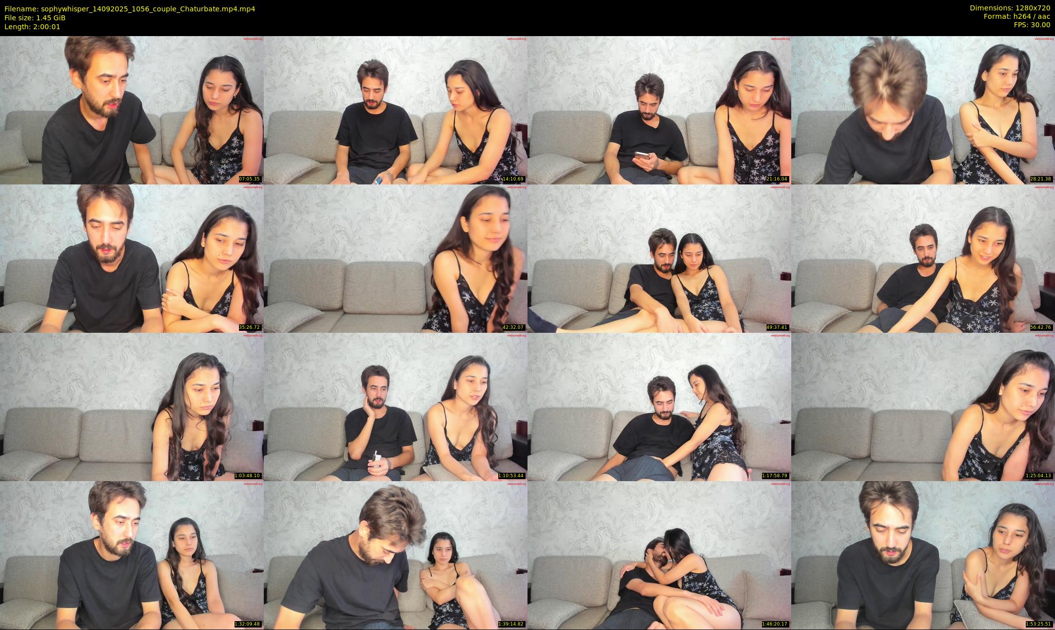 sophywhisper — 121 minute Chaturbate couple cam show recording, 720p, Sep 14, 2025