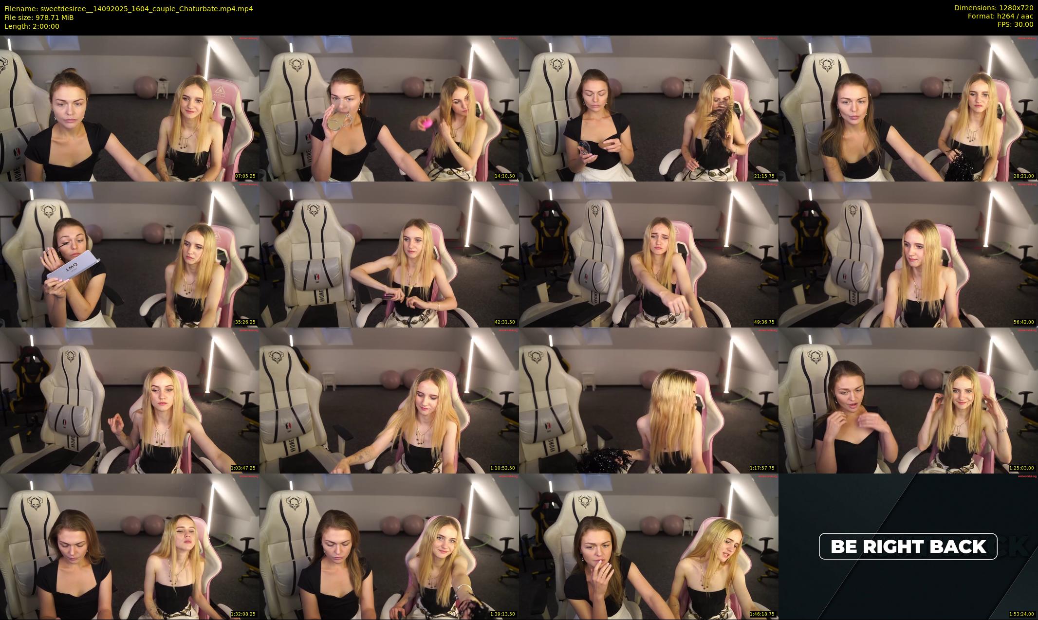 sweetdesiree_ — 120 minute Chaturbate couple cam show recording, 720p, Sep 14, 2025