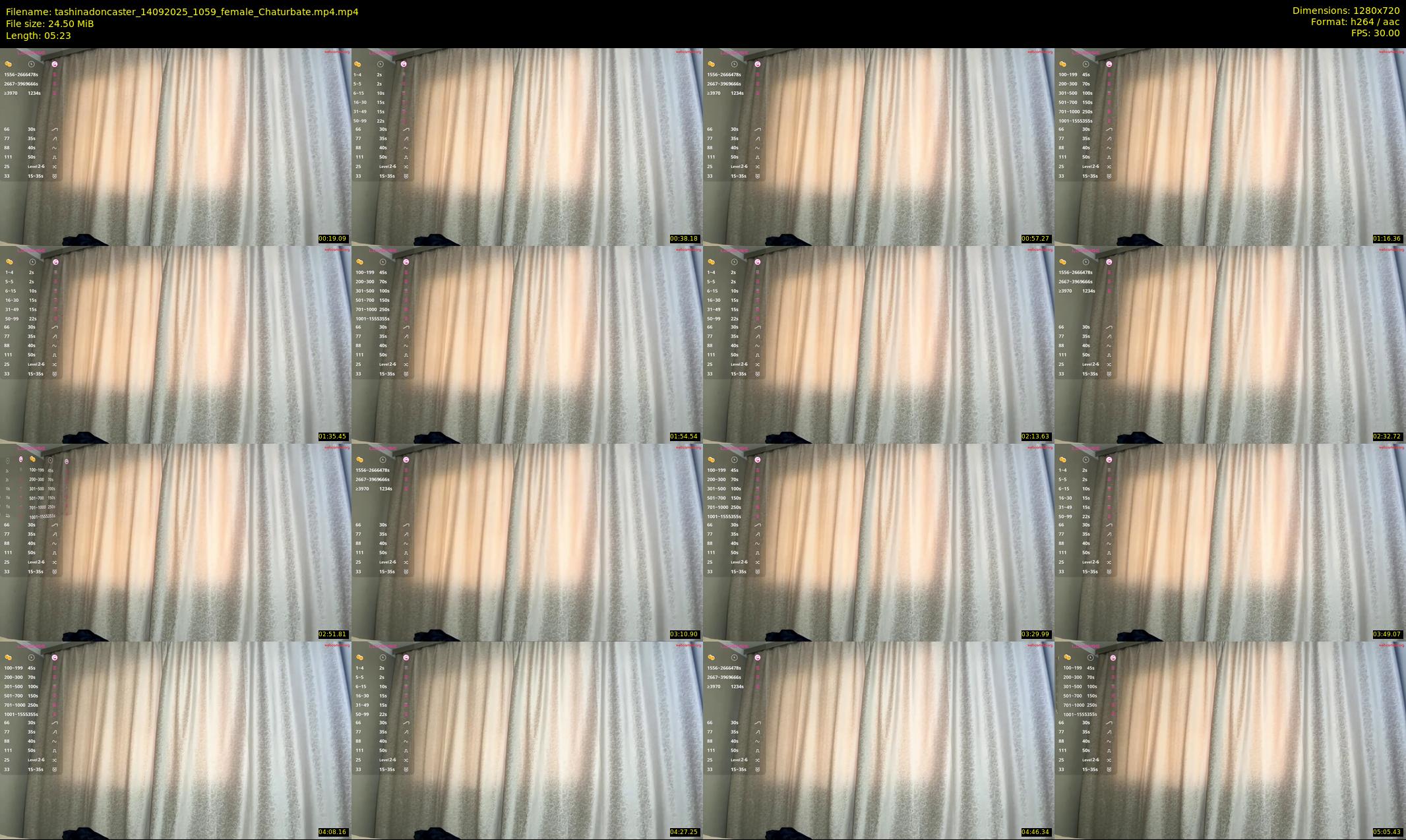 tashinadoncaster — 6 minute Chaturbate female cam show recording, 720p, Sep 14, 2025