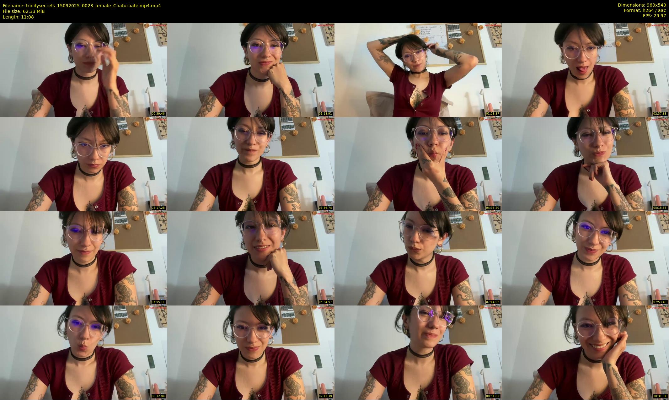 trinitysecrets — 12 minute Chaturbate female cam show recording, 480p, Sep 15, 2025