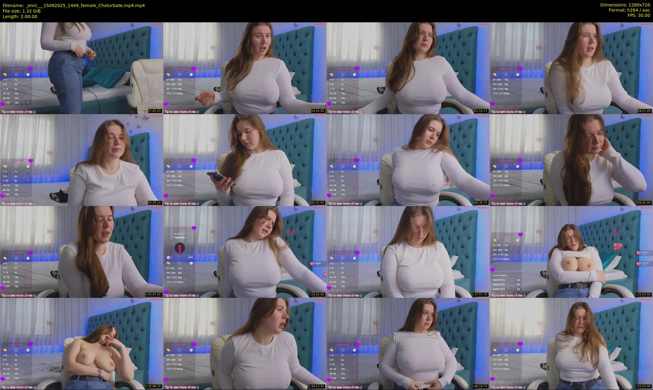 _enni__ — 120 minute Chaturbate female cam show recording, 720p, Sep 15, 2025