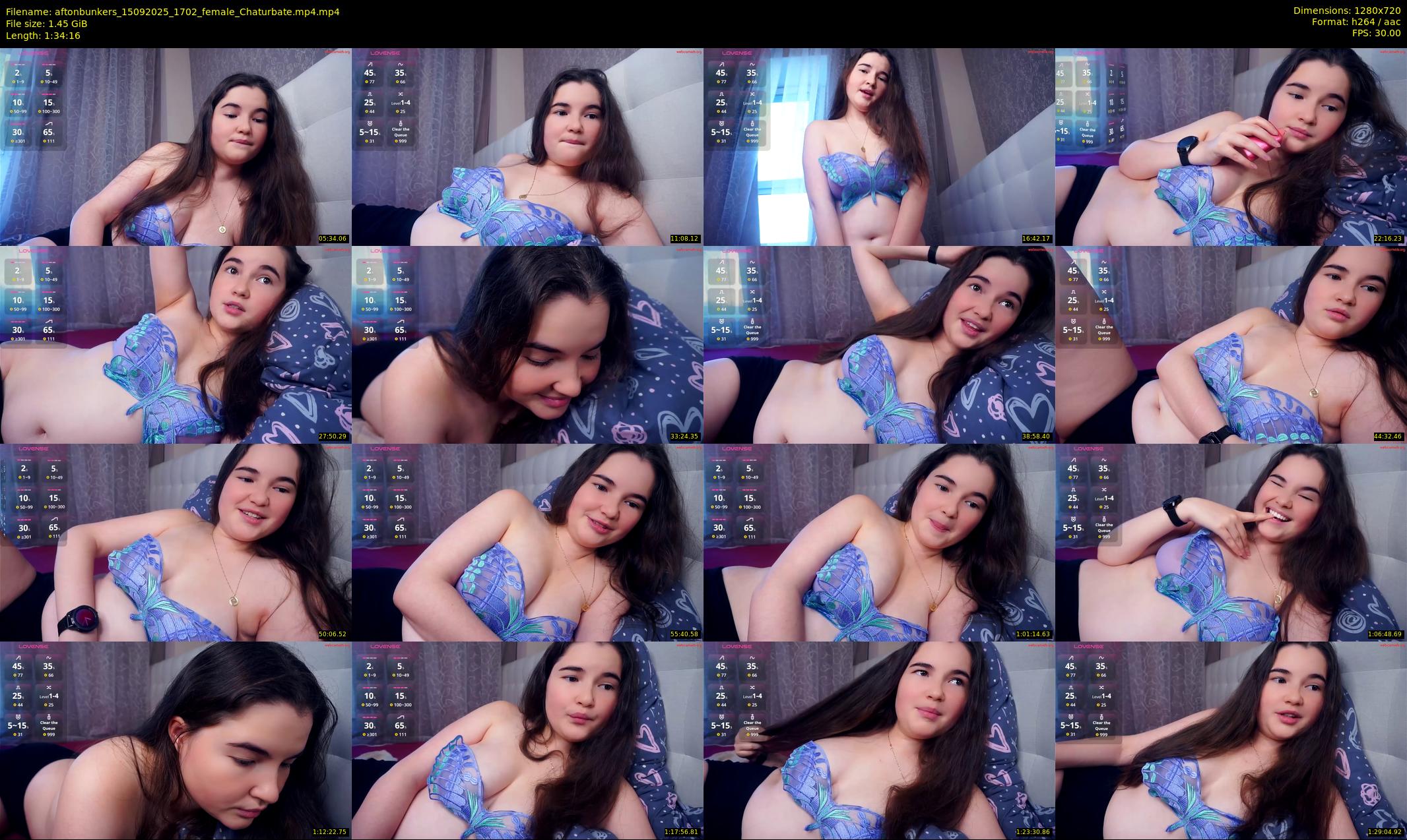 aftonbunkers — 95 minute Chaturbate female cam show recording, 720p, Sep 15, 2025