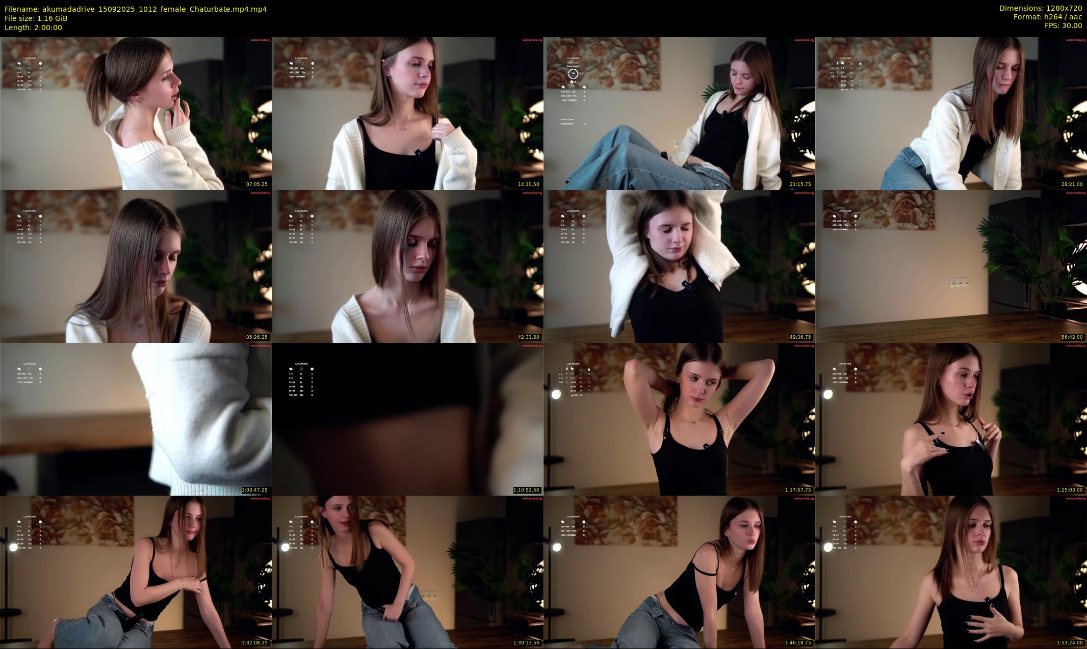 akumadadrive — 120 minute Chaturbate female cam show recording, 720p, Sep 15, 2025